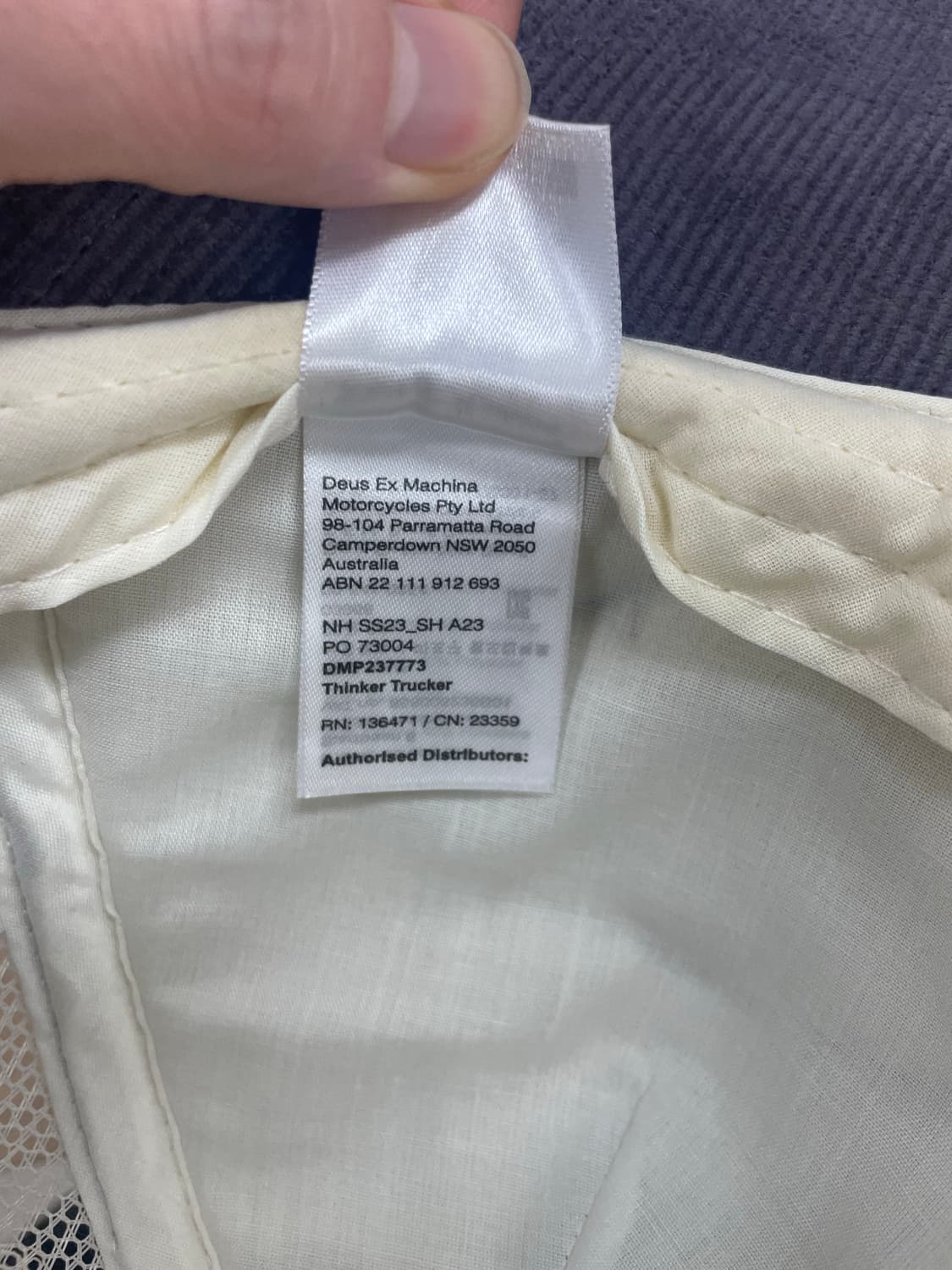 데우스 엑스 마키나 네이비 볼캡 상품이미지4