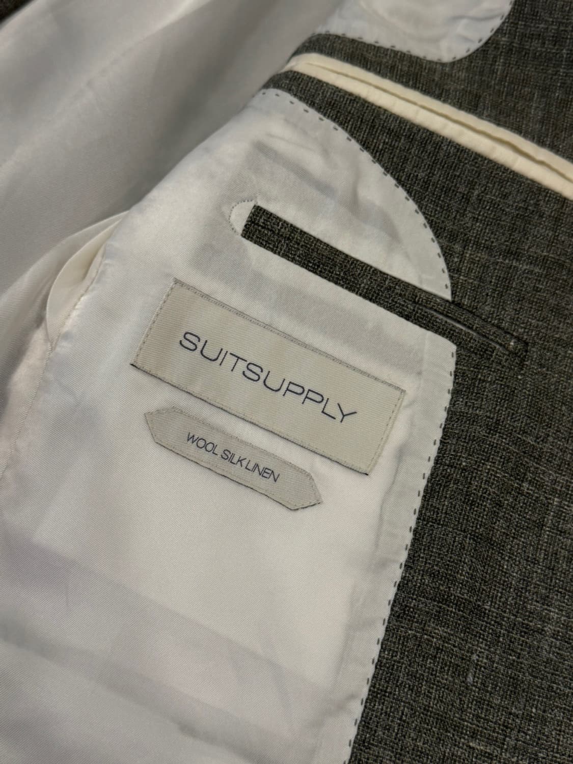 수트서플라이 울 실크 리넨 테일러드 자켓 슬림100 상품이미지8