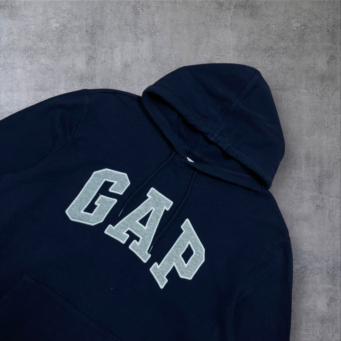 GAP 스펠아웃 빅로고 네이비 후드티 상품이미지2
