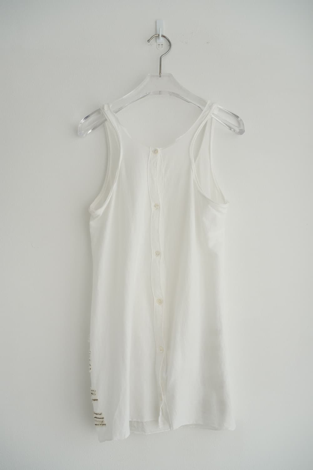 Sequins & lace back button sleeveless 상품이미지6