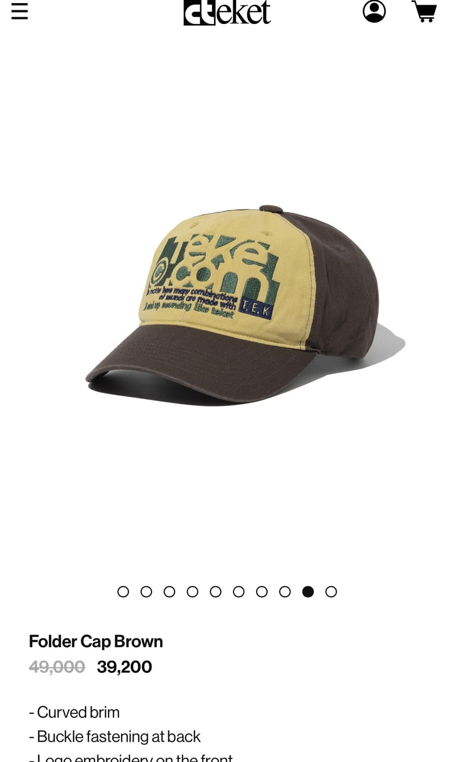 TeKet Cap 상품이미지1