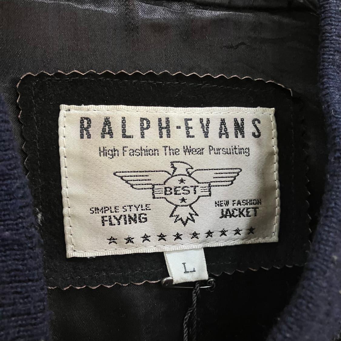 VTG 랄프에반스 블랙 스웨이드 봄버 자켓 L 상품이미지2