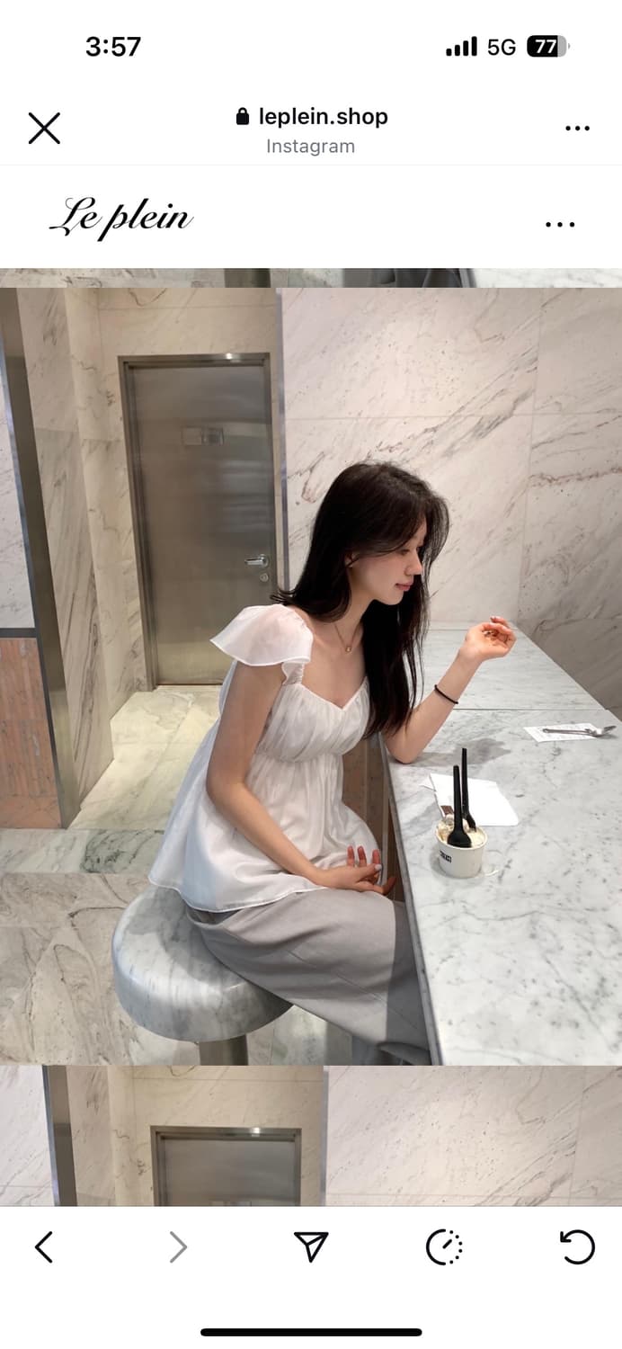 르플레인 엔젤 블라우스 상품이미지2