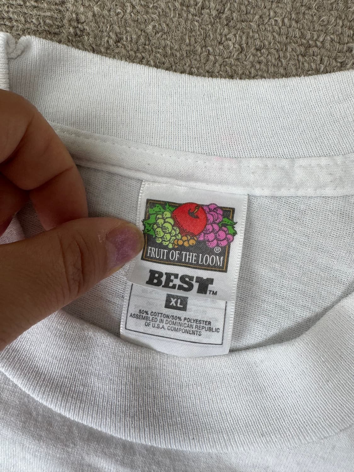 USA 90s 감성 프루트오브더룸 농구 프린팅 반팔 티 BEST 라인 상품이미지2