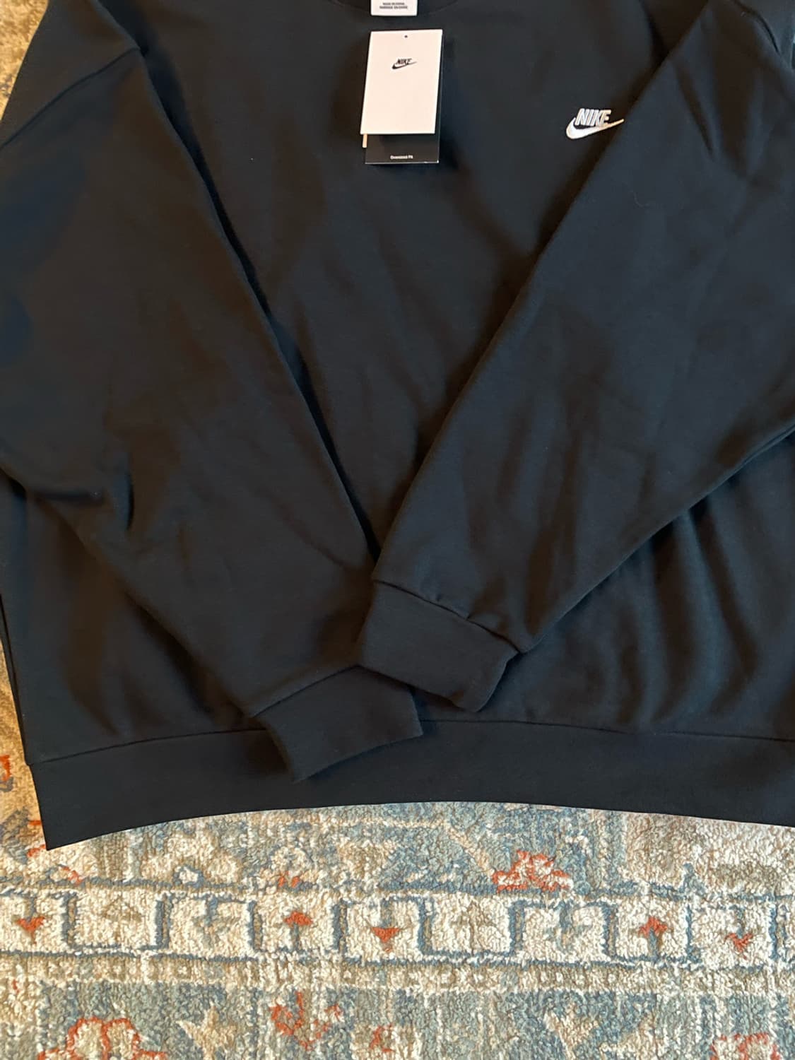 나이키 클럽 플리스 오버사이즈 프렌치 테리 맨투맨 (새제품. XL) 상품이미지4