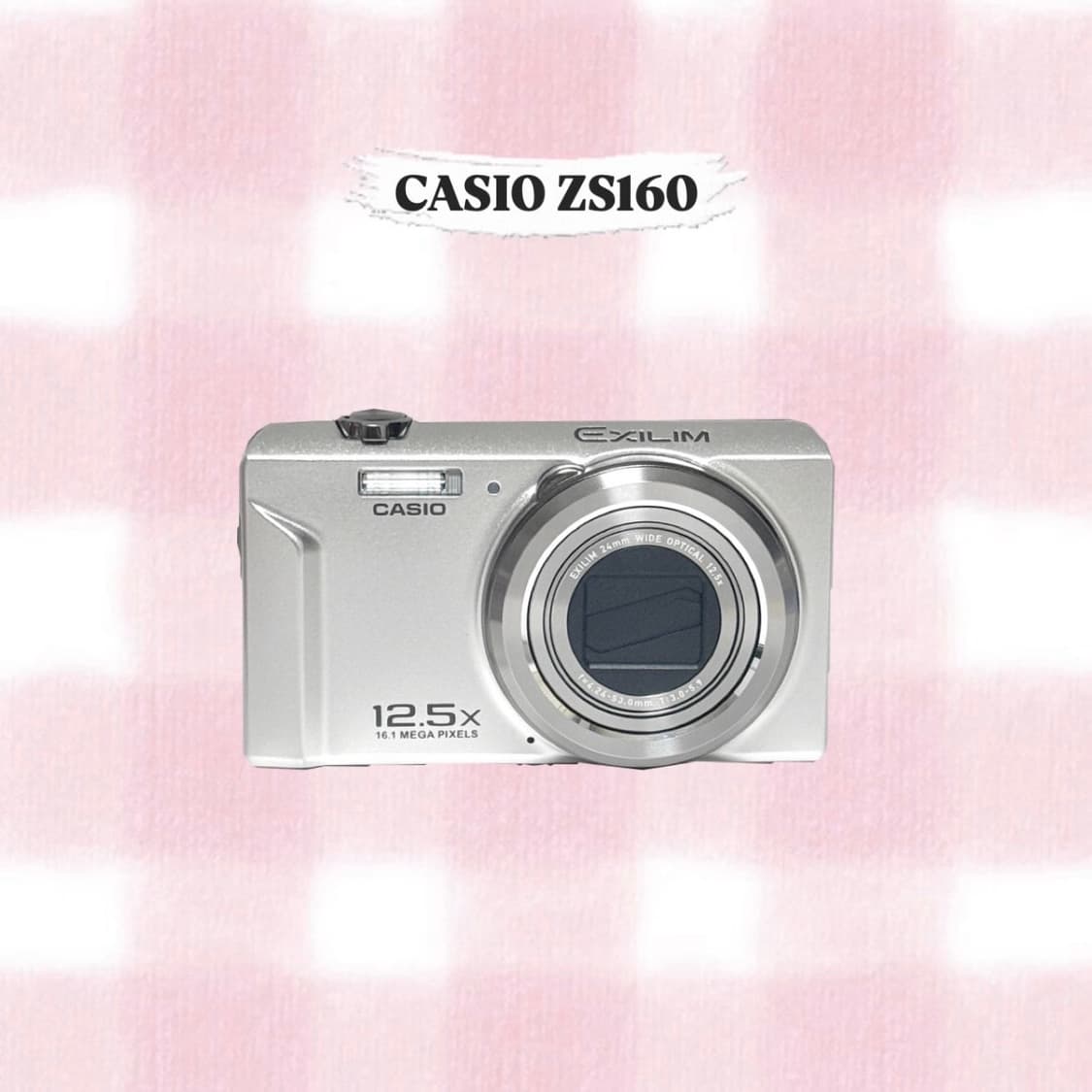 카시오 엑슬림 ZS160 실버 빈티지디카 상품이미지1