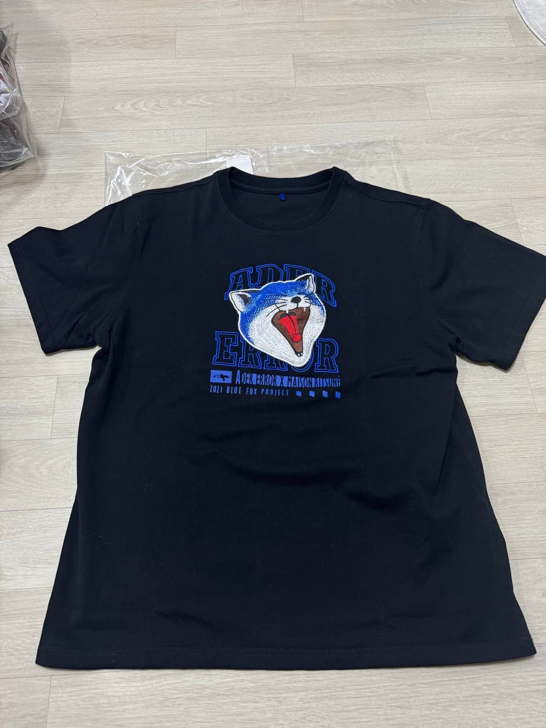 [A3] 아더에러 메종키츠네 얀 폭스 티셔츠 블랙 상품이미지2