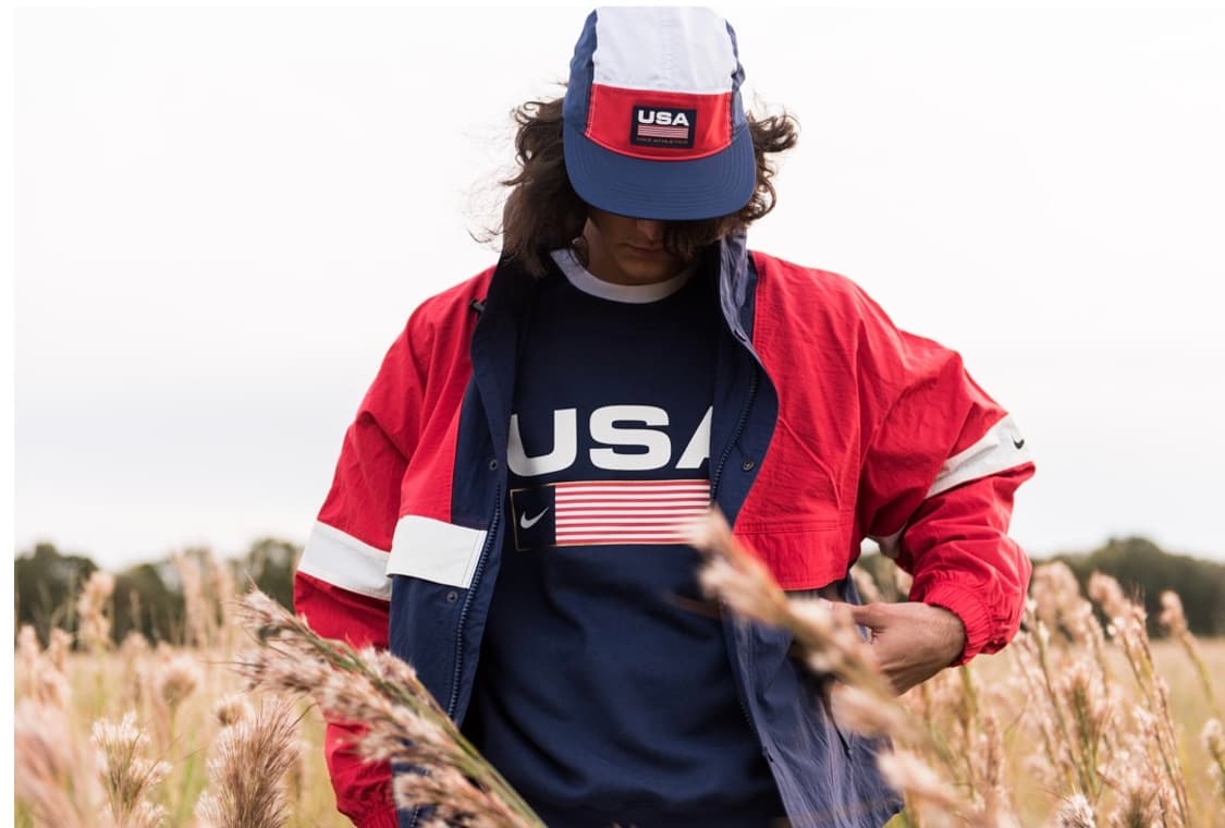 나이키 랩 스우시 usa 스트라이프 자켓 상품이미지1