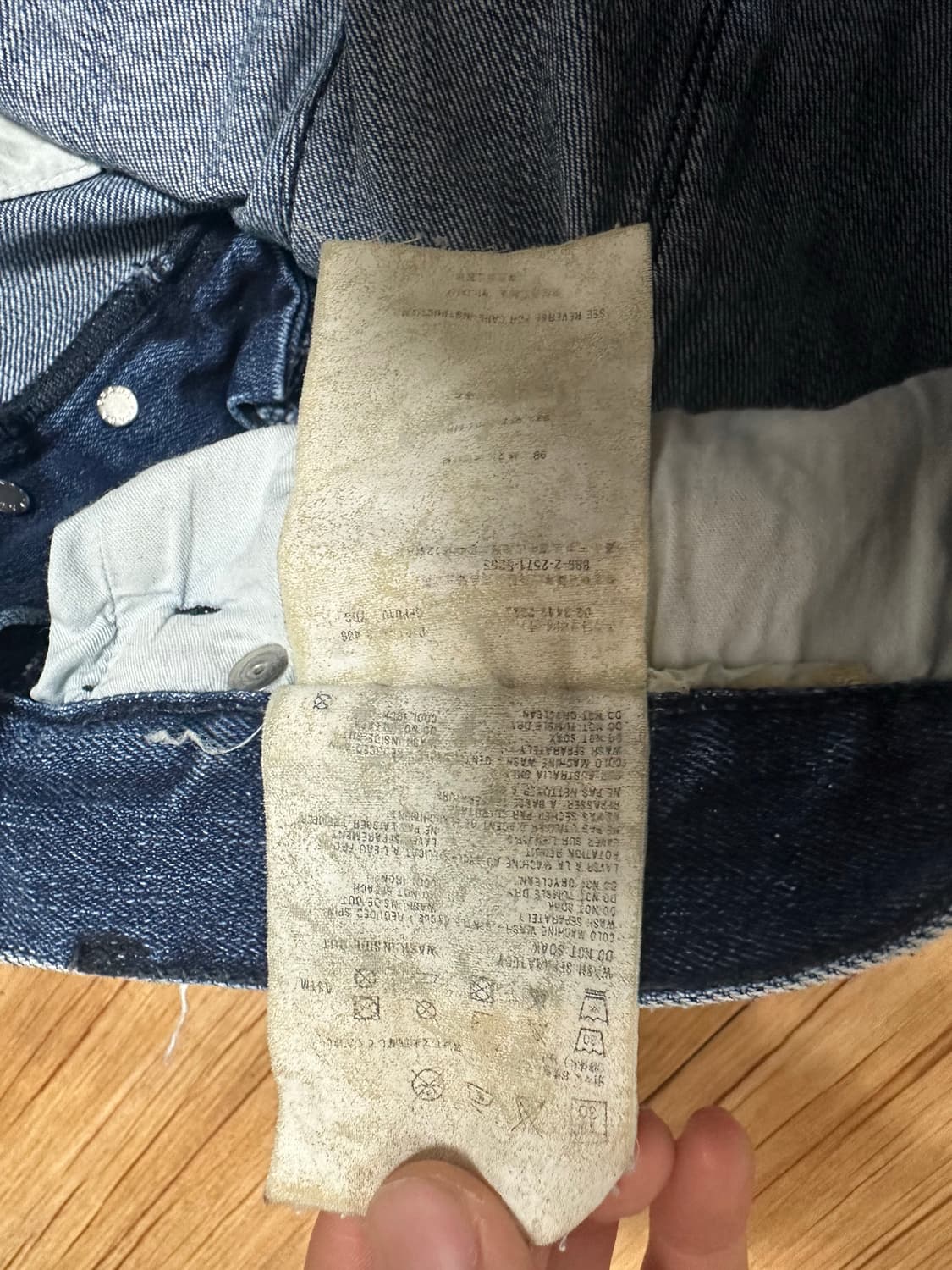 00s Prada Tapered Denim Jeans 상품이미지5