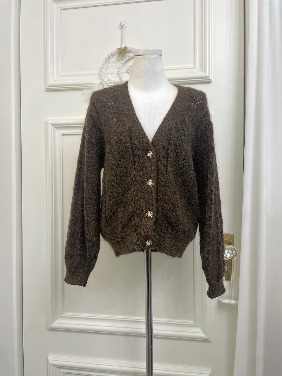 brown hairy antique cardigan 상품이미지1