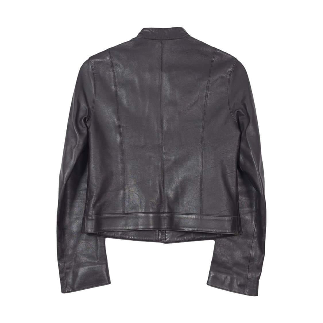 message 천연 양가죽 미니멀 싱글 레더 자켓 55 상품이미지2