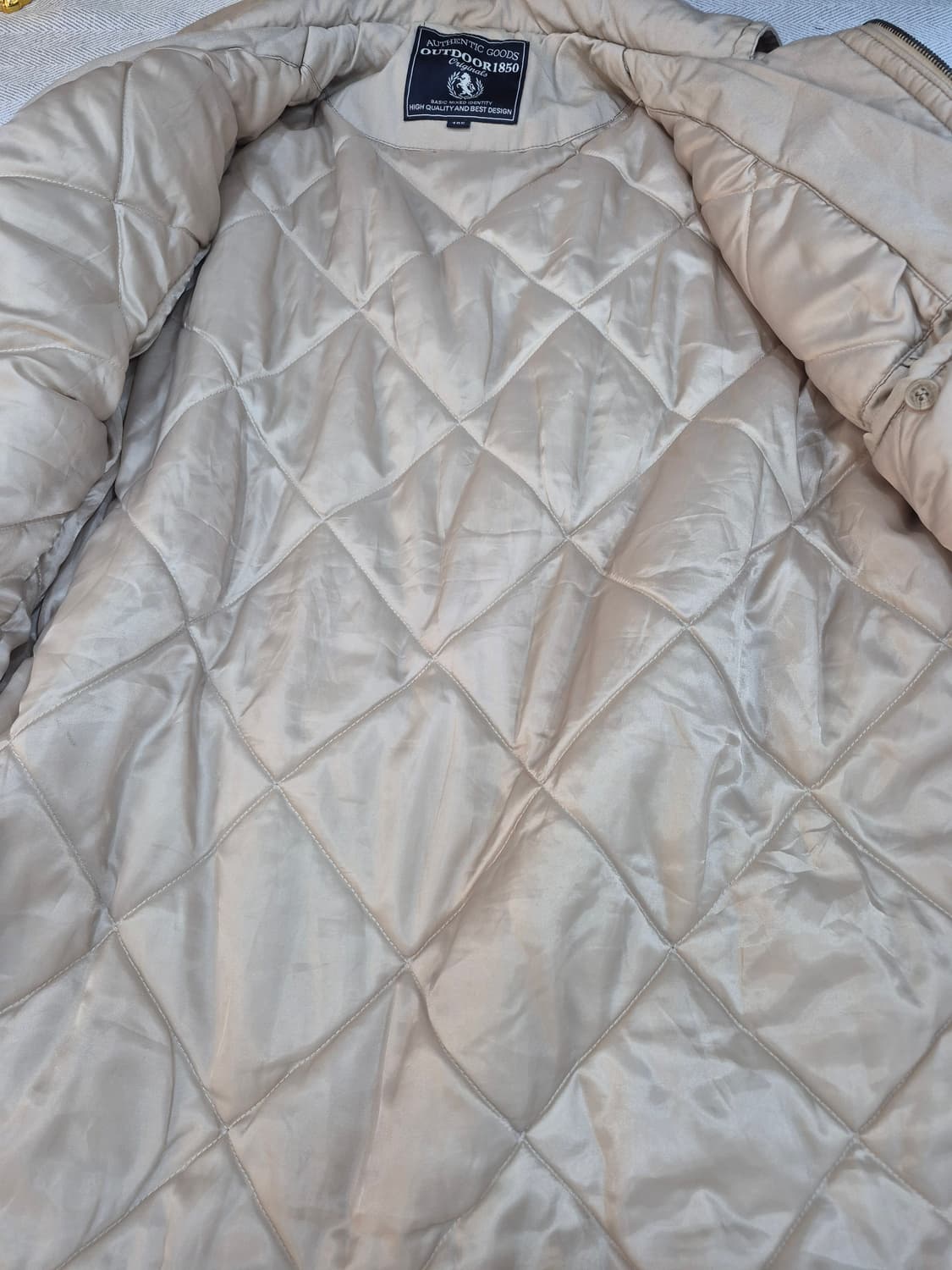 아웃도어1850 탐험대 베이지 야상 점퍼 자켓 남성 105사이즈 상품이미지5