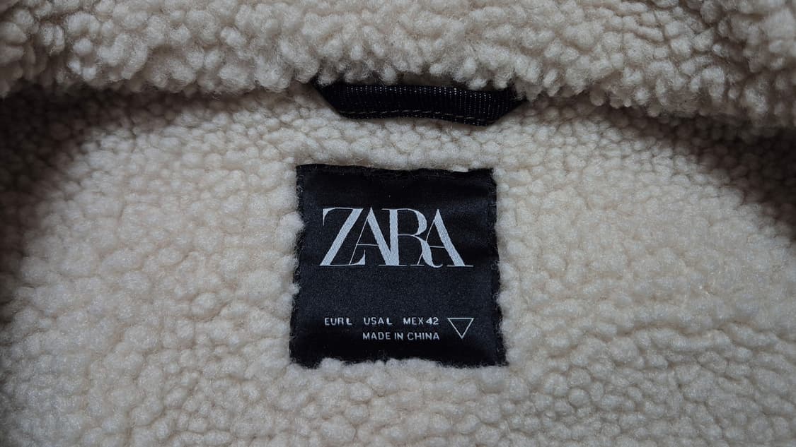 [ZARA] 자라 양털 데님 자켓 L 상품이미지3