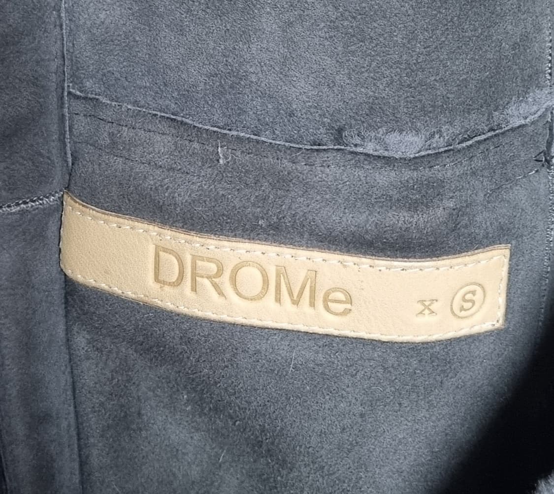 XS (44) DROME 드로메 이태리 카키그레이 양가죽 베스트 상품이미지3