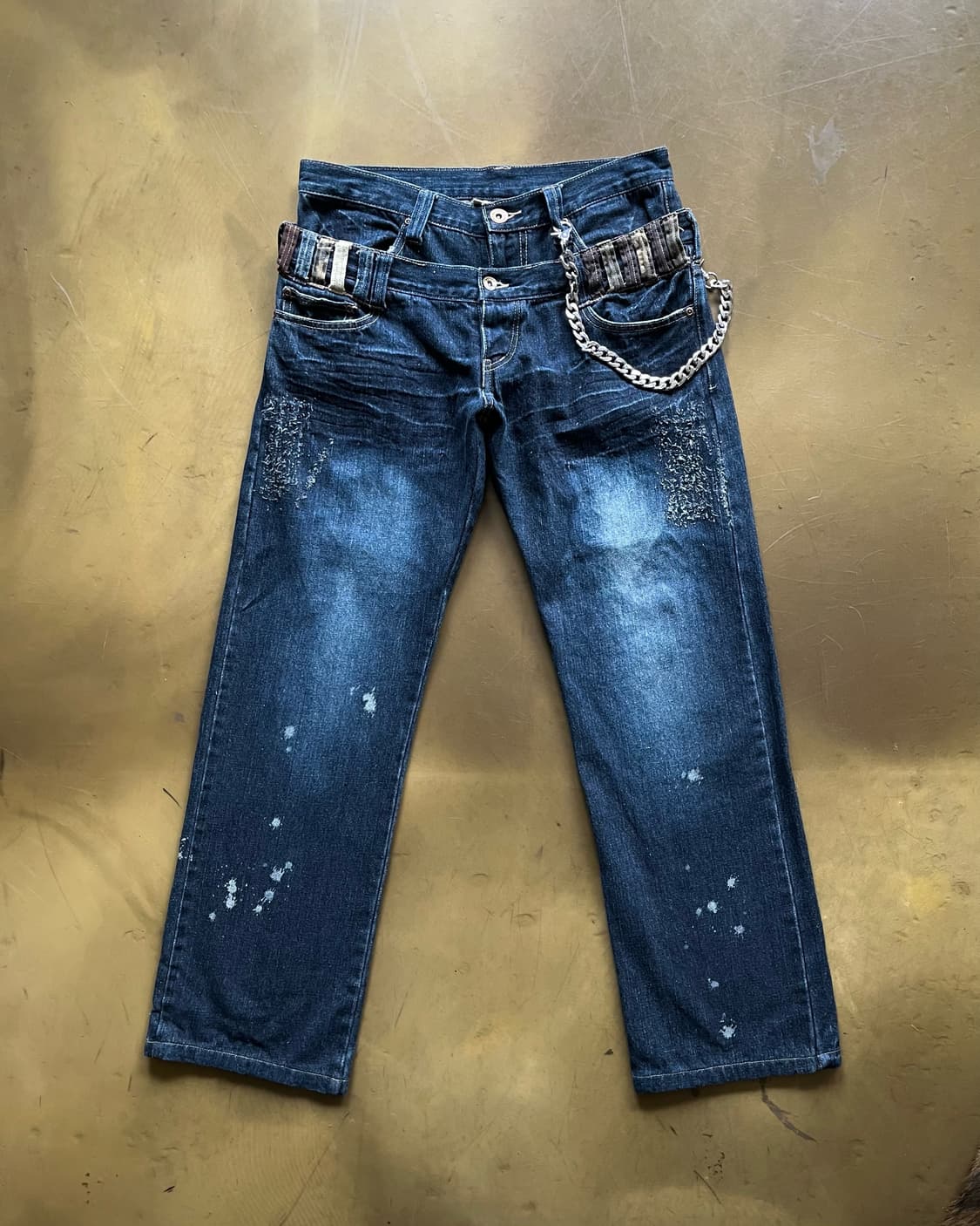 90s GUMU International 2-Waist Denim 상품이미지4