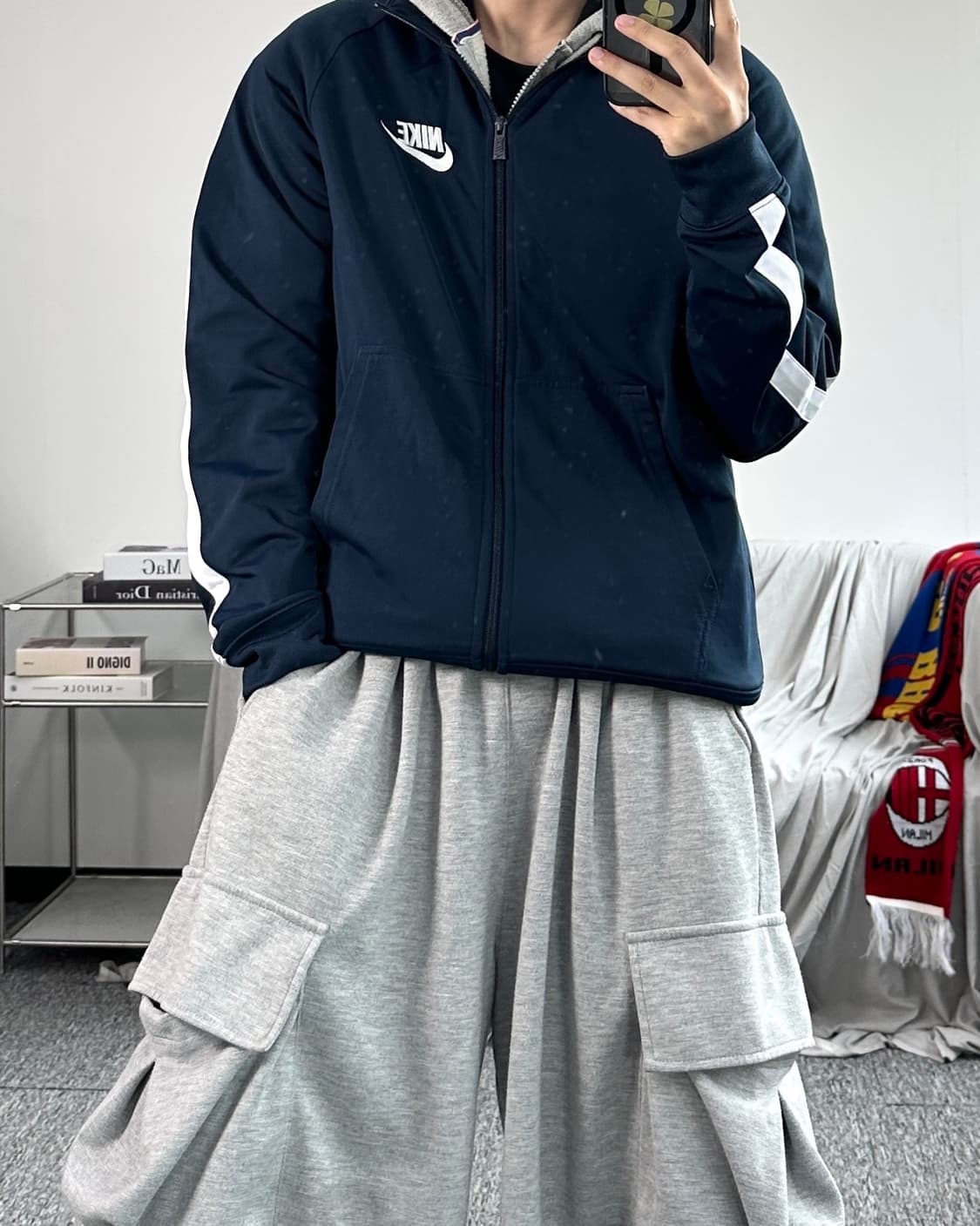 나이키 네이비 화이트 라인 져지 M 상품이미지3