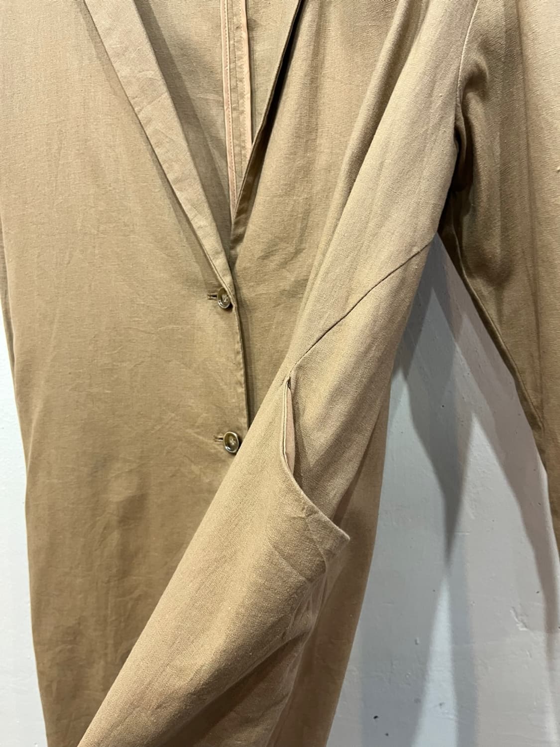 어스뮤직 JPN 네추럴라벨 린넨 블렌드 롱자켓 상품이미지7