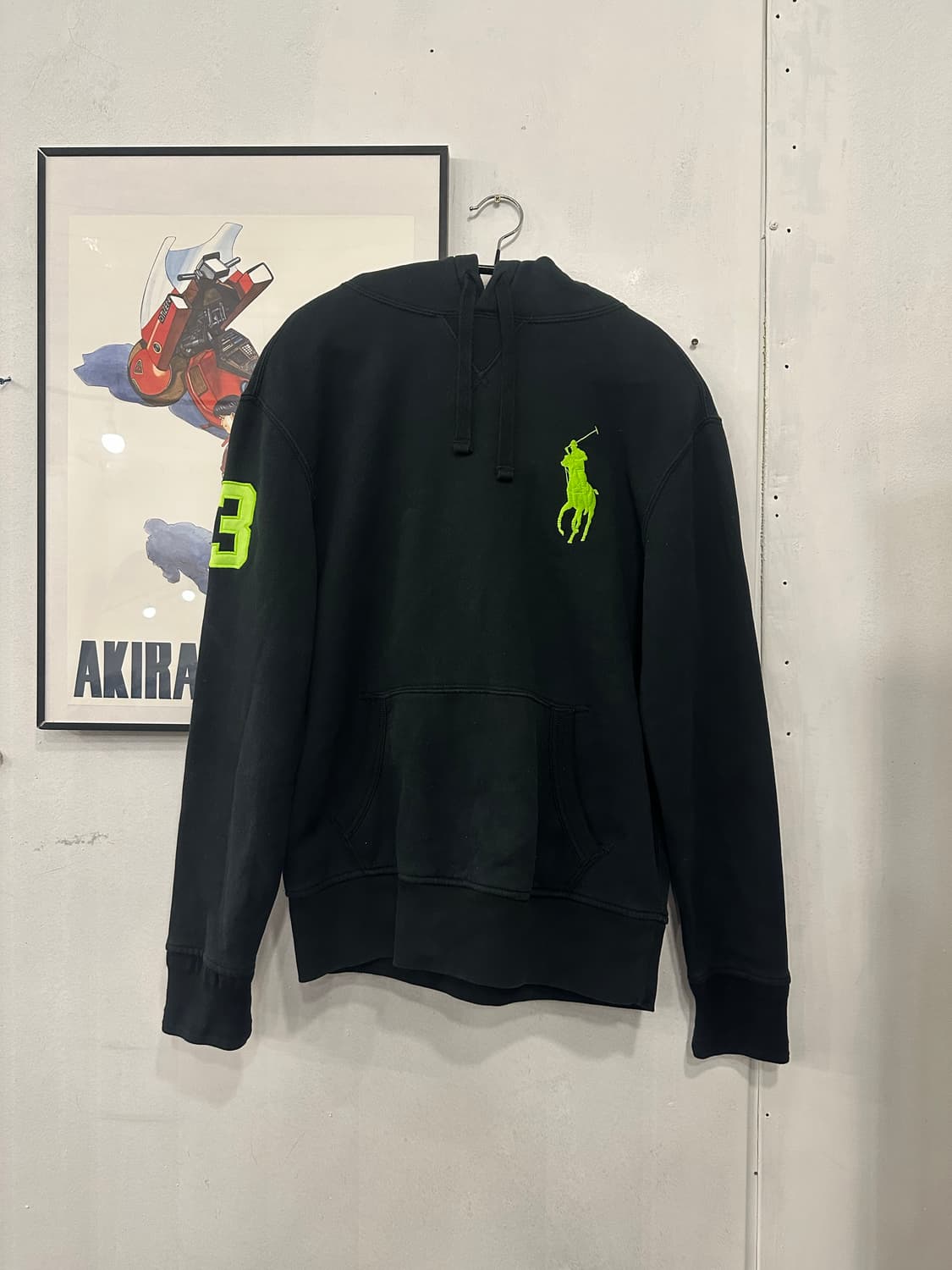 L)폴로 빅포니 형광 후드티 상품이미지1