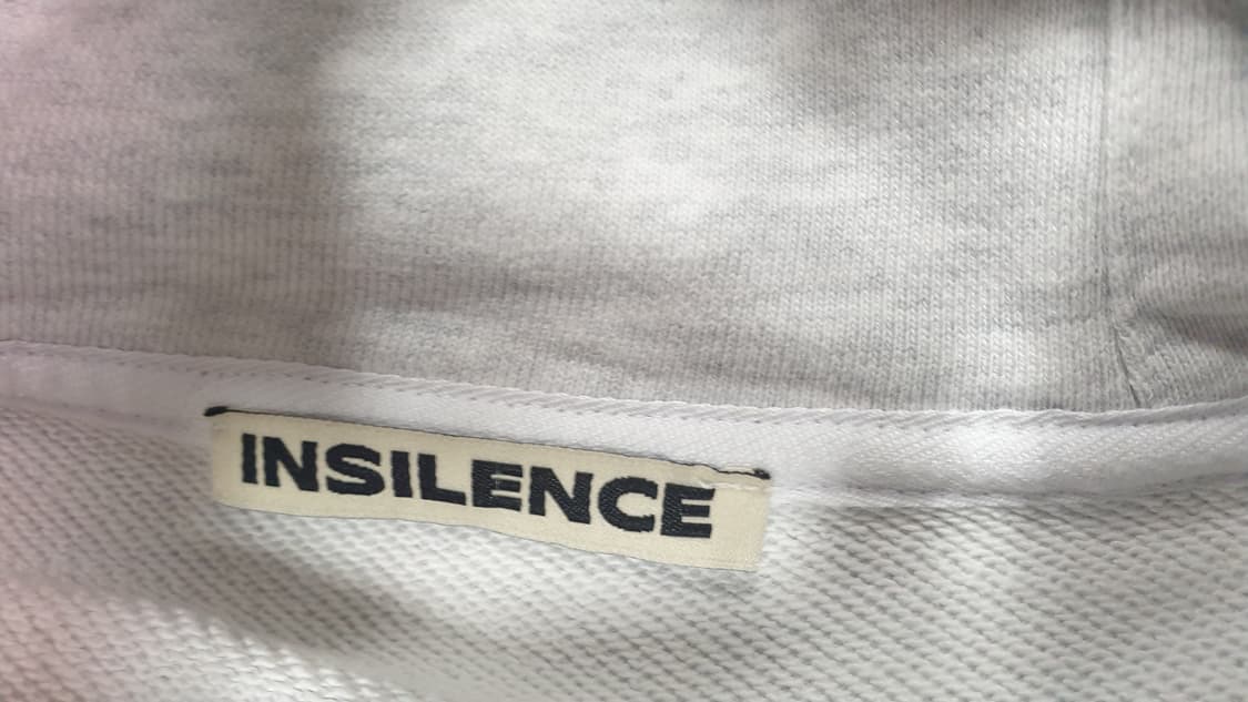 인사일런스 후드티 L 블랙/멜란지 그레이 상품이미지4