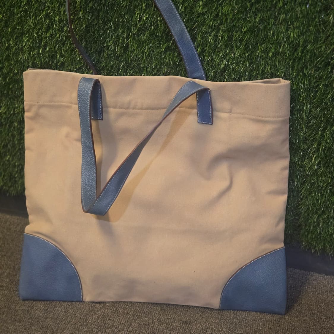 PRADA 베이지 캔버스 토트백 (명품세탁완료) 상품이미지5