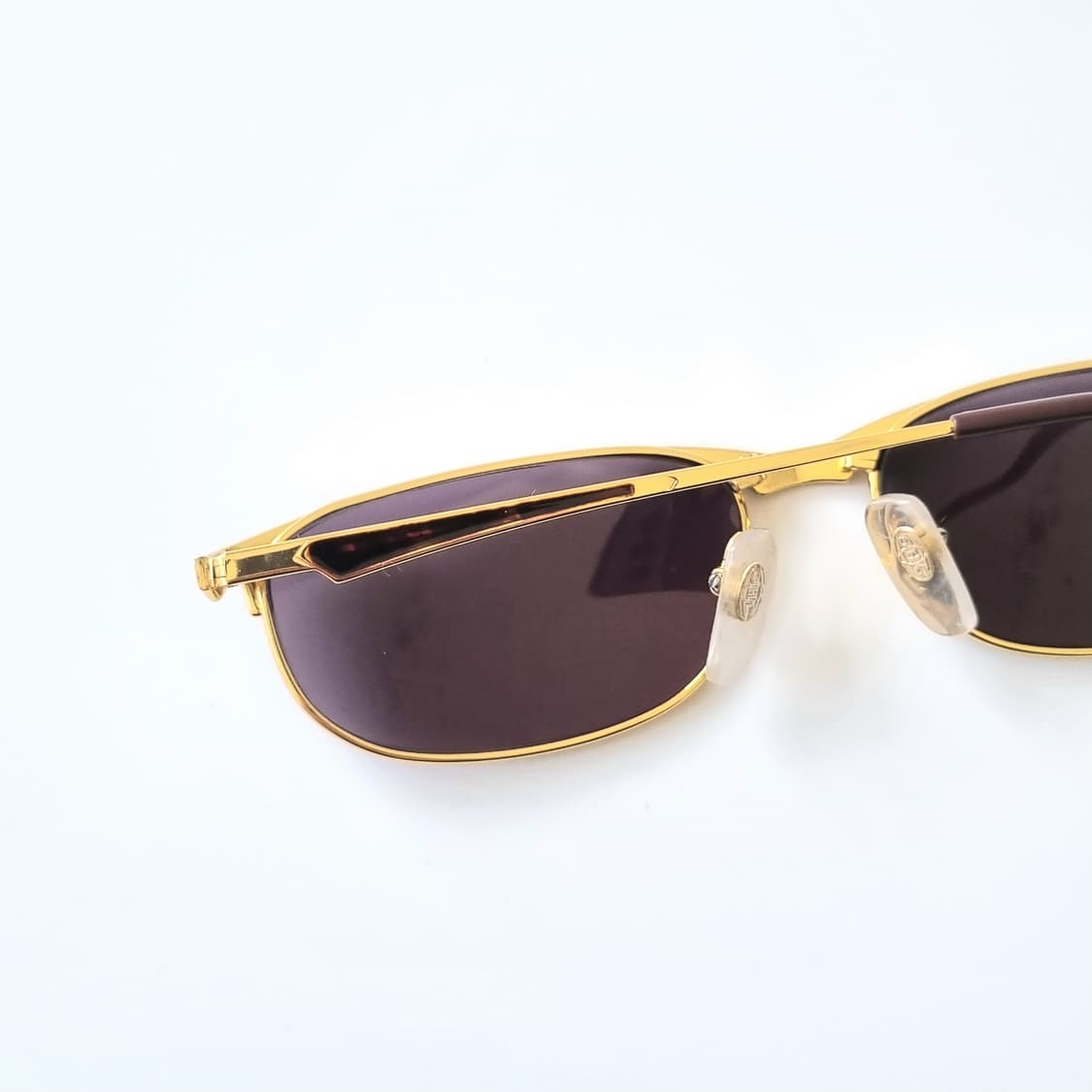 데드스탁 Gazelle 골드 & 레오파드 믹스 슬림 선글라스 1383 상품이미지8