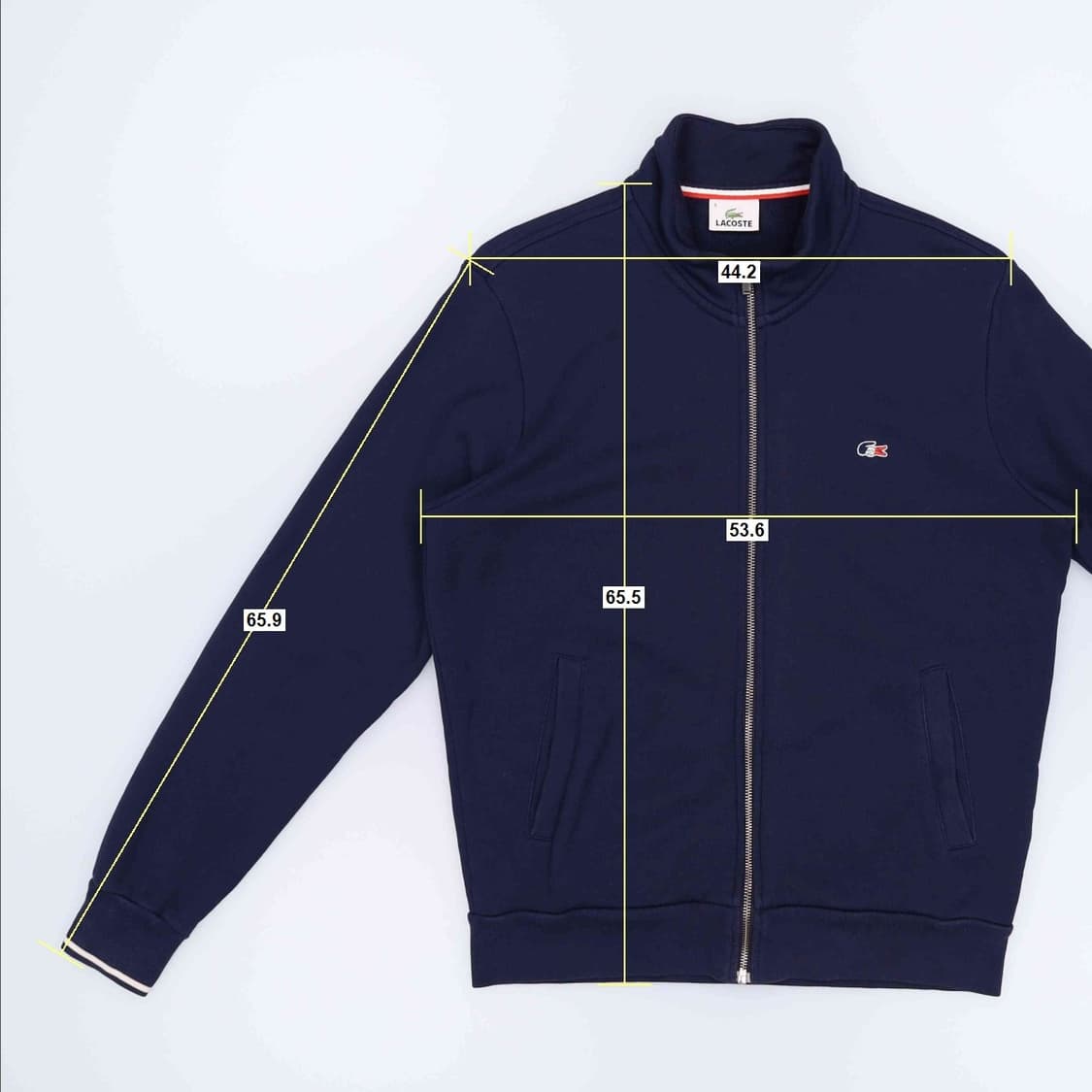 [4/100] 라코스테 풀집 집업 자켓 네이비 3777 상품이미지8