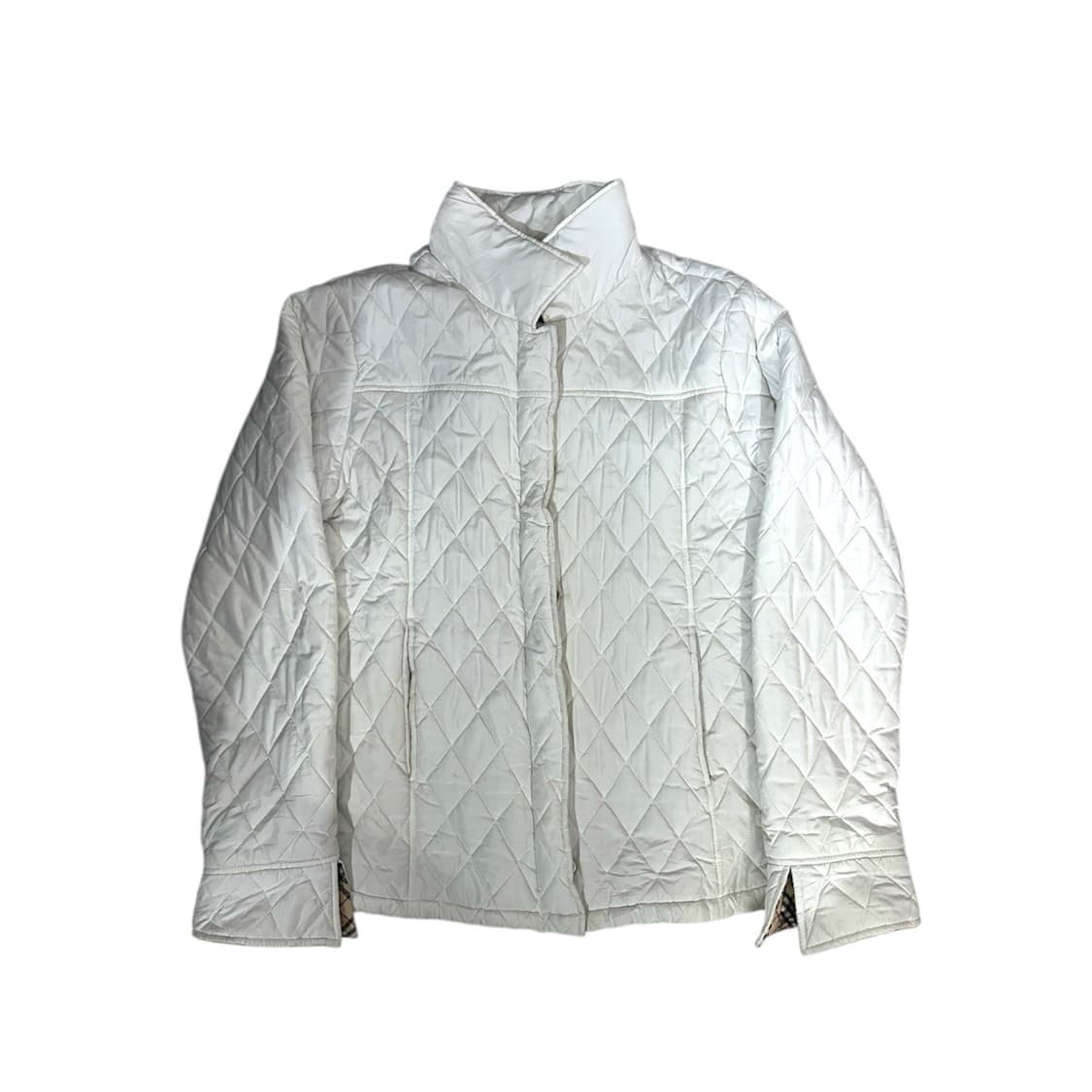 버버리 퀼팅 화이트 패딩 점퍼 L 상품이미지5