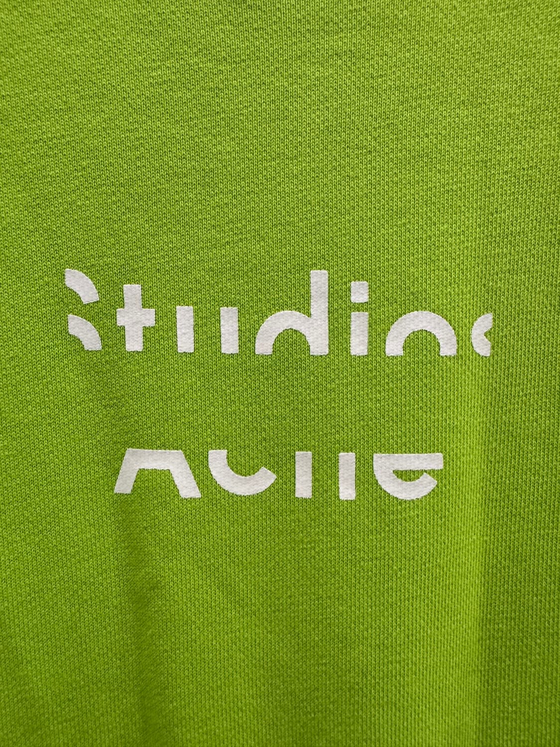 아크네 스튜디오 Odice Emboss 라임 맨투맨 L 상품이미지3