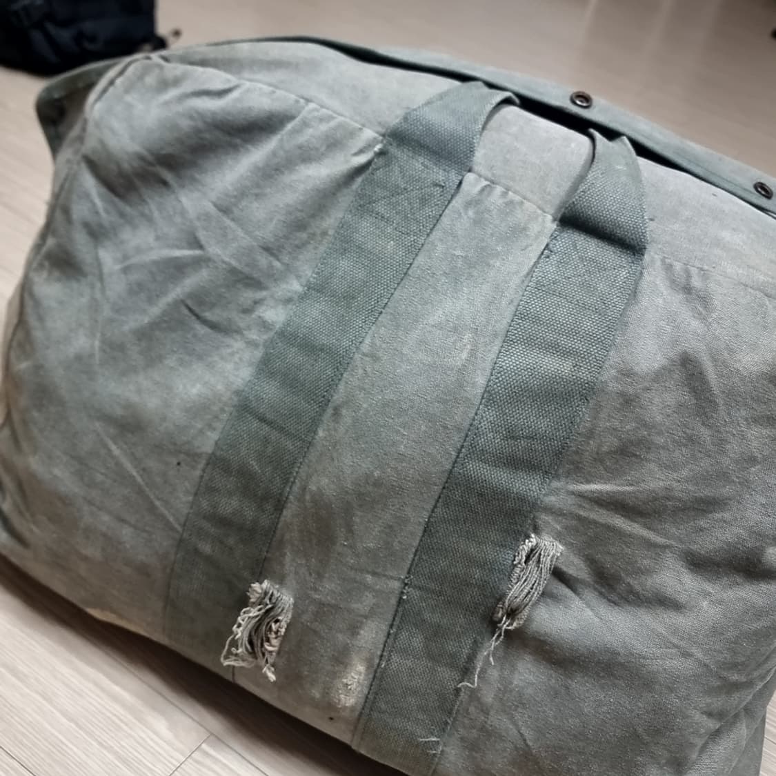 80~90s 밀리터리 미군 오리지널 공군 캔버스 키트백 상품이미지1