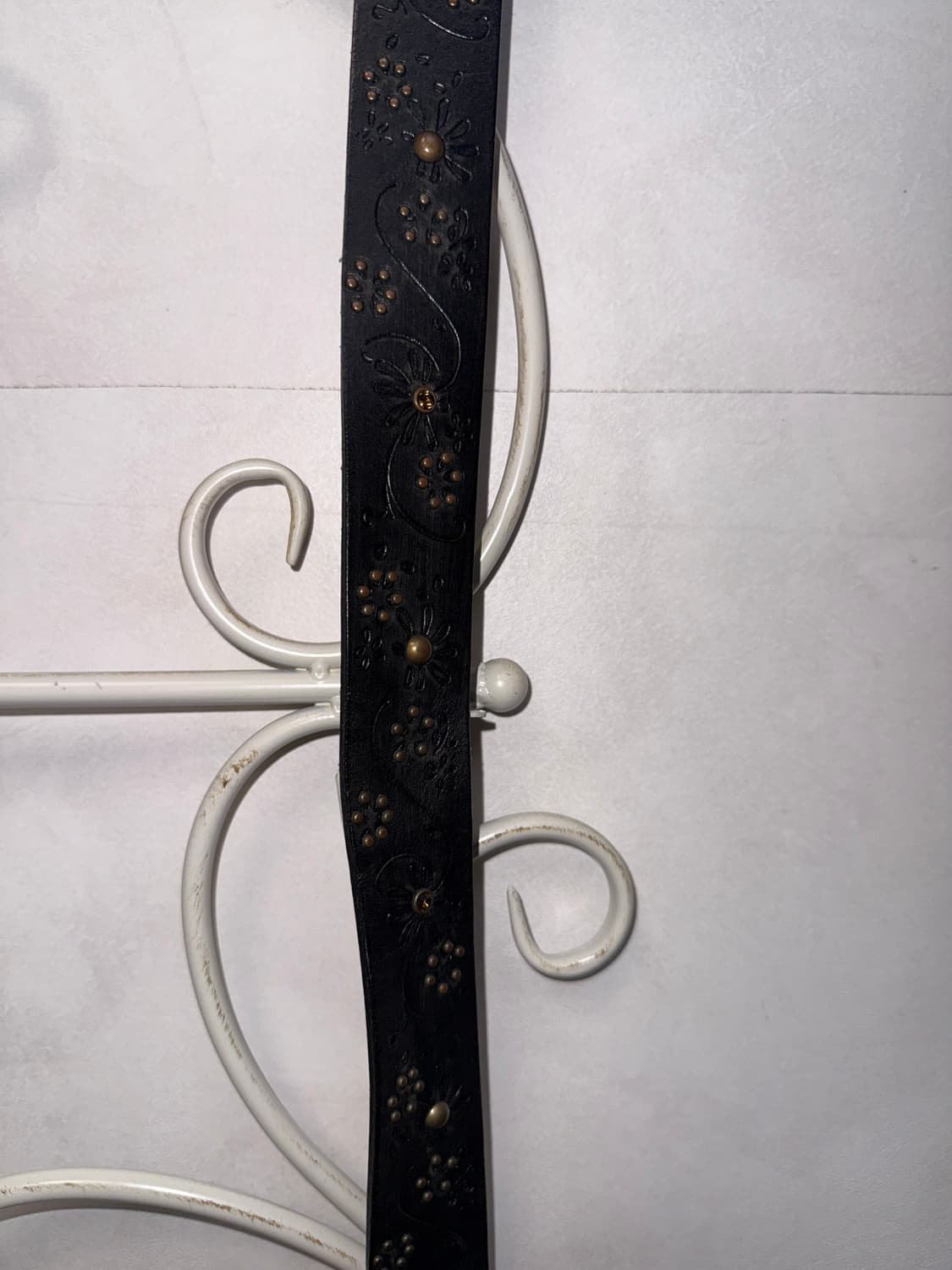 Black oriental flower stud cubic belt 상품이미지5