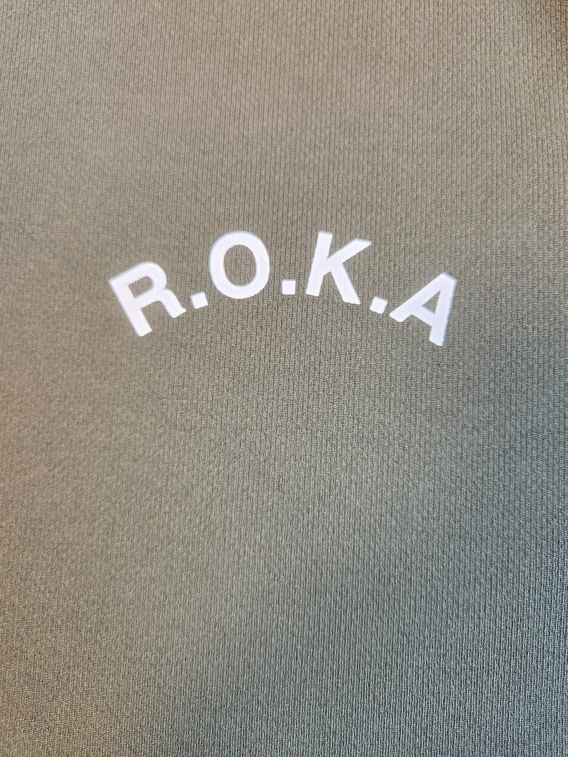글리머 ROKA 카키색 반팔티 에어쿨링 드라이 기능성 쿨링 사이즈100  상품이미지4
