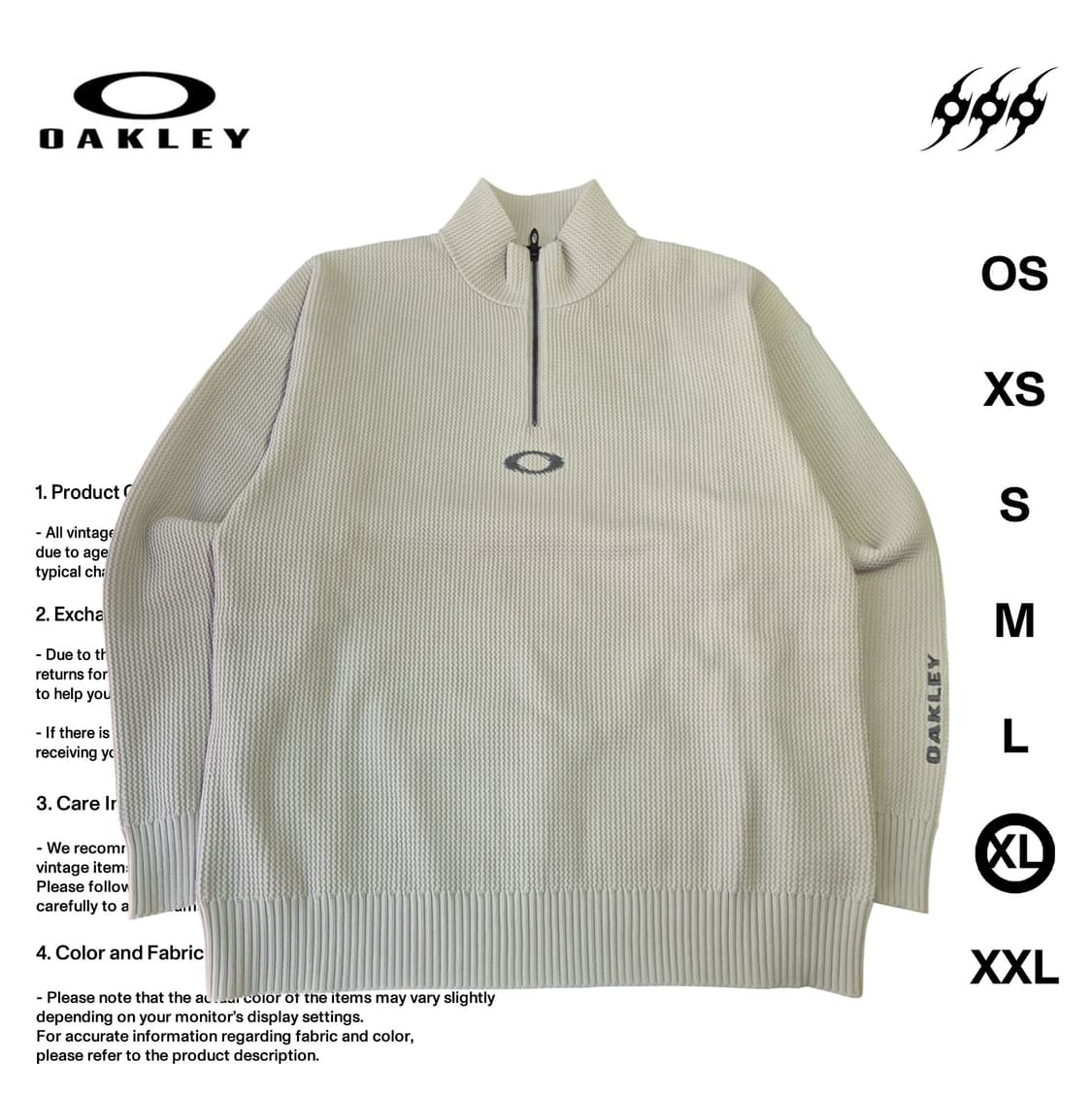 오클리 재펜 뉴 레트로 XL사이즈 스웨터 1.0 상품이미지1