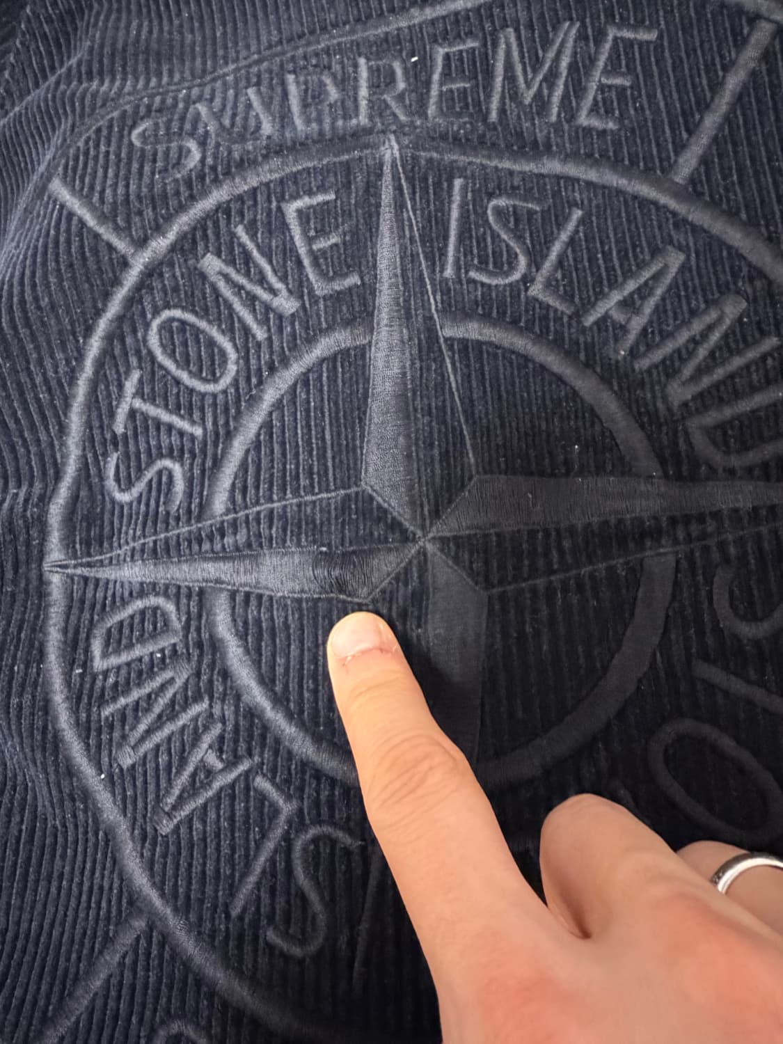 슈프림 스톤아일랜드 코듀로이 자켓 블랙 상품이미지6