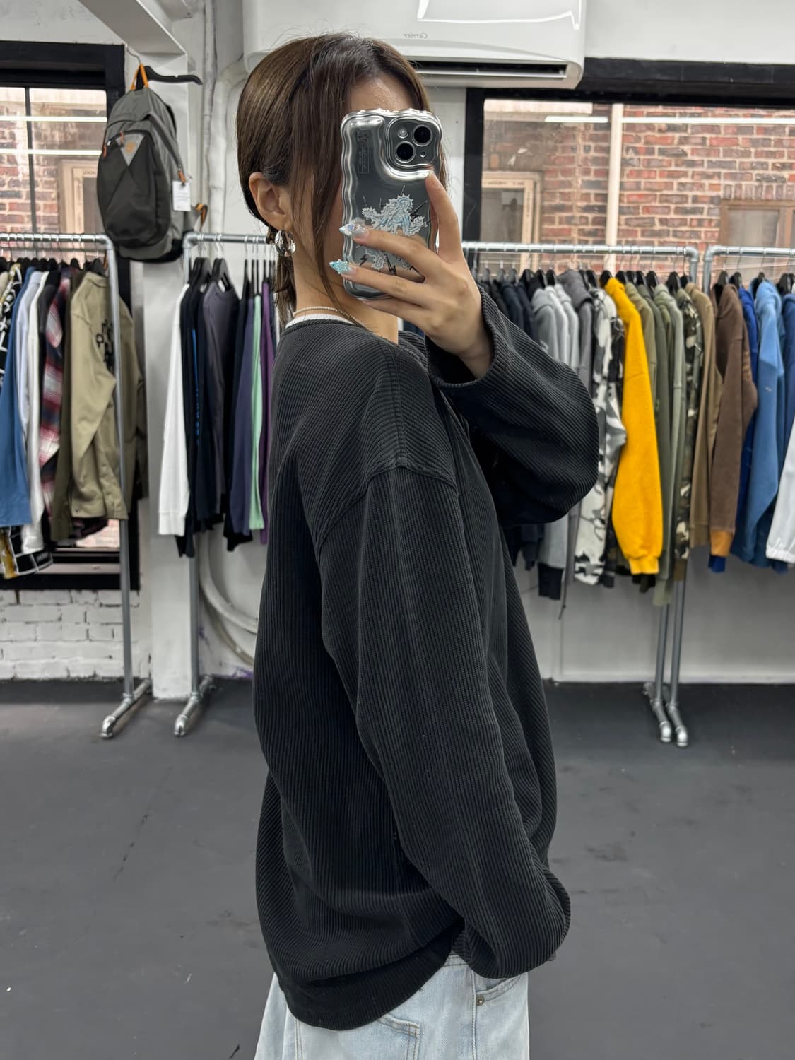 아르마니 익스체인지 와플 롱슬리브 상품이미지3