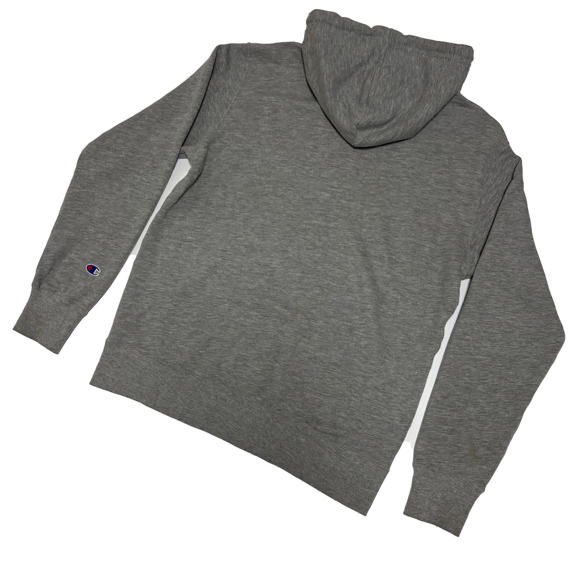 챔피언 C 로고 자수 그레이 후드 티셔츠 상품이미지4