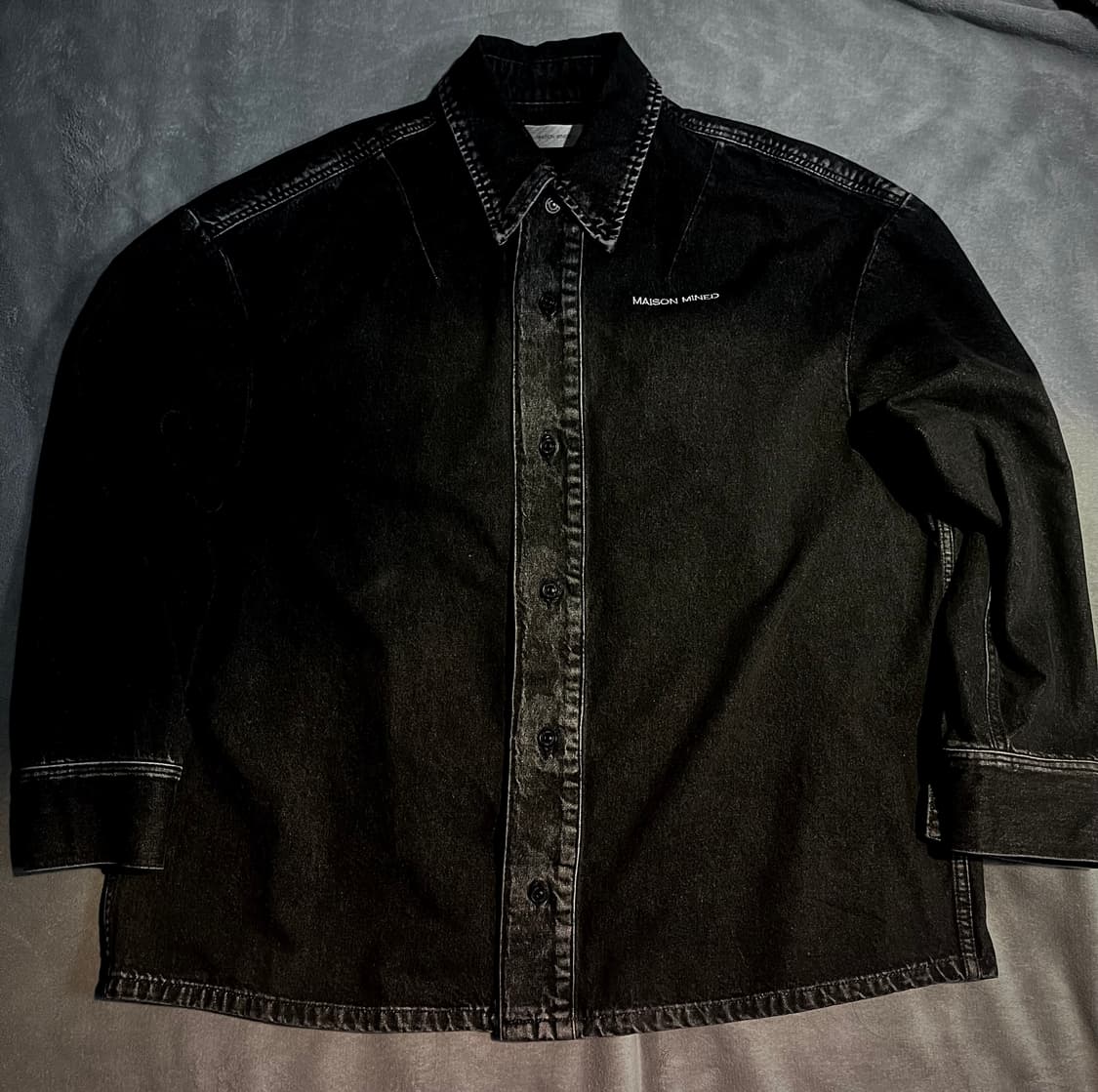 메종미네드 데님 셔츠 L (XXL정도 됩니다) 상품이미지1