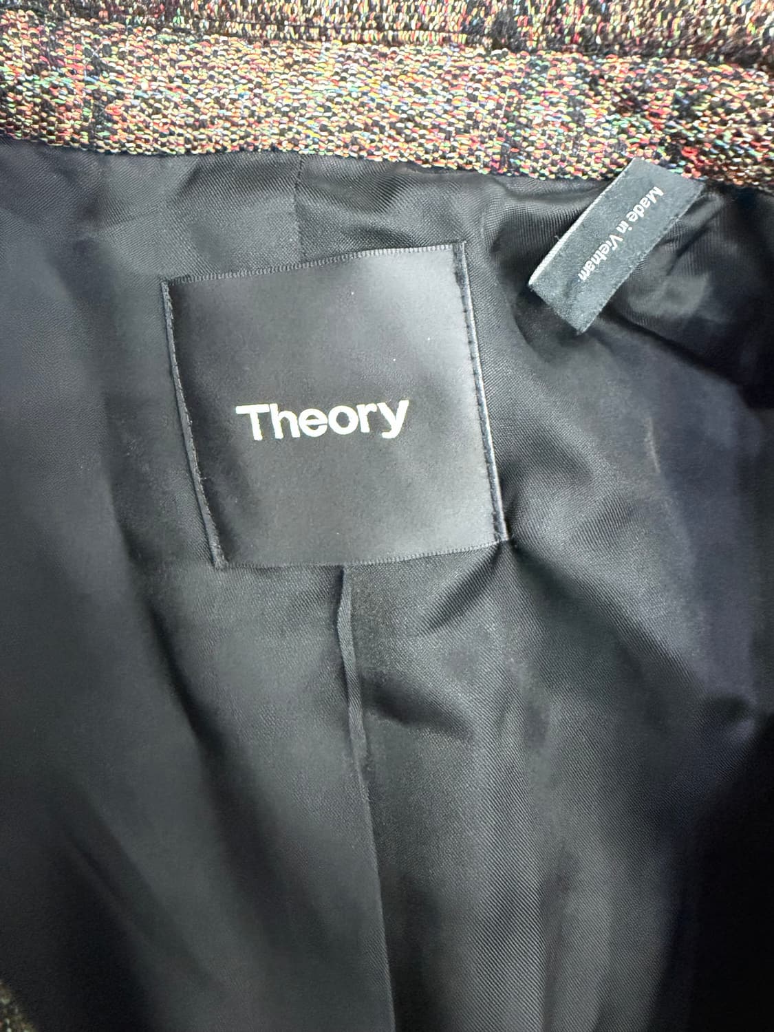 정품) Theory 띠어리 여성 브라운 체크 자켓 P 상품이미지6