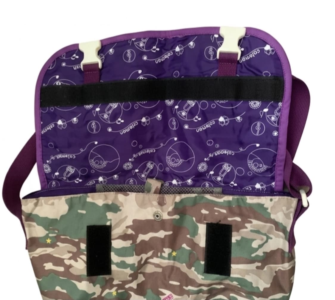 💜대대장급💜coleman콜맨 카모패턴 크로스백/희귀 빈티지/메신저백 상품이미지2