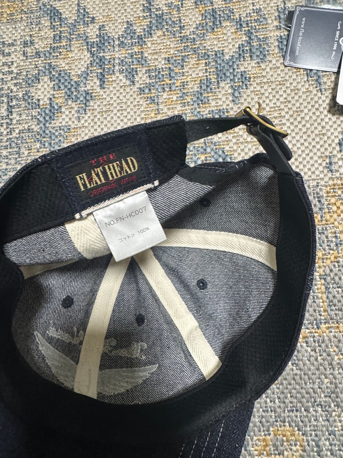 플랫헤드 플라잉휠 데님 캡 상품이미지4