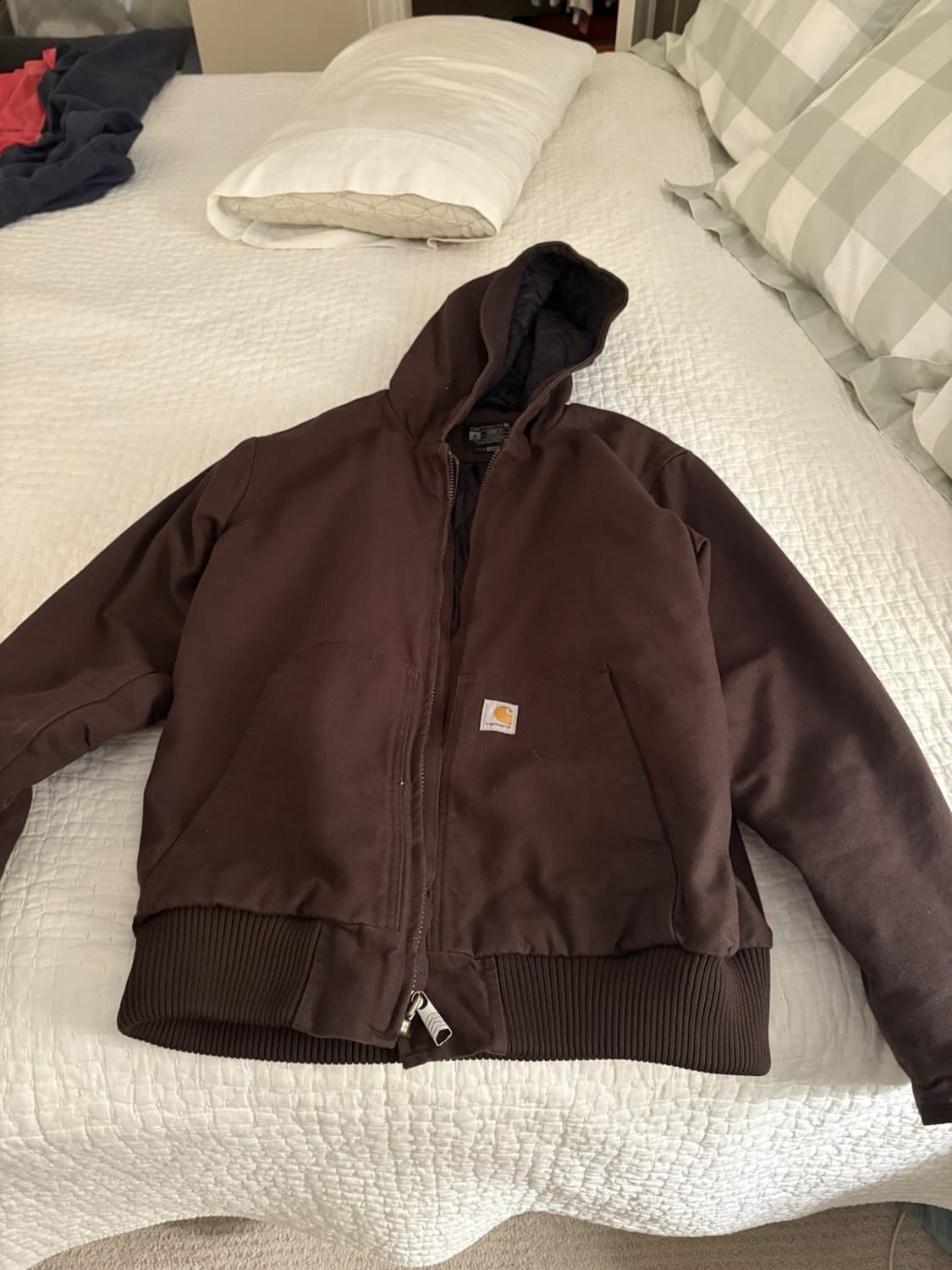 칼하트 J130 후드 자켓 다크브라운 상품이미지1