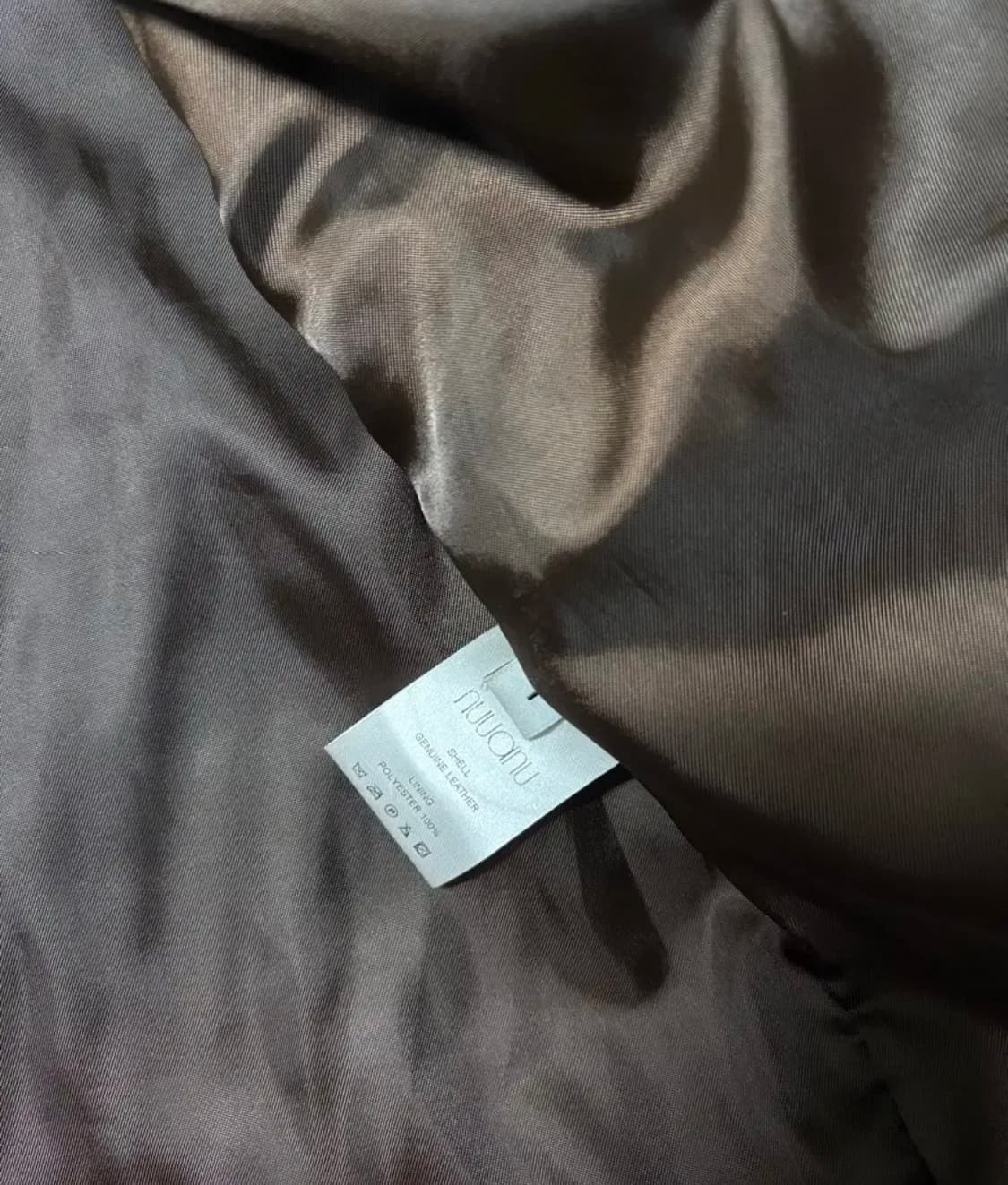 NUUANU/ 누아누/ 레더 자켓/ 누아누 브라운 레더자켓 상품이미지3