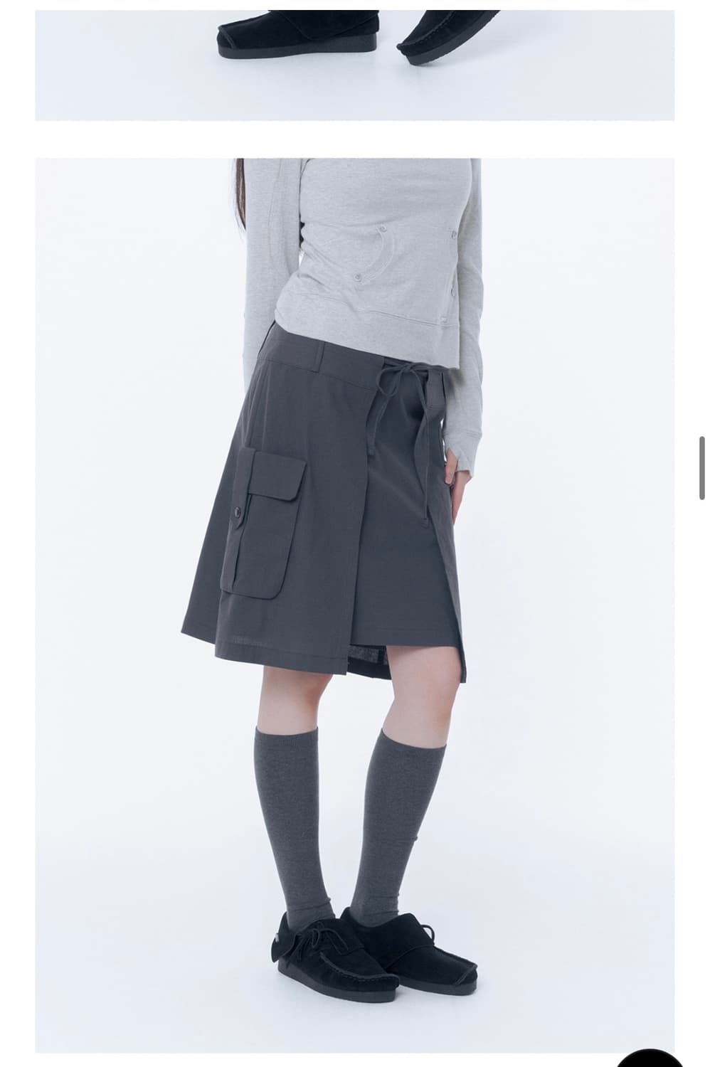 미세키서울 layered pocket cargo skirt 상품이미지2