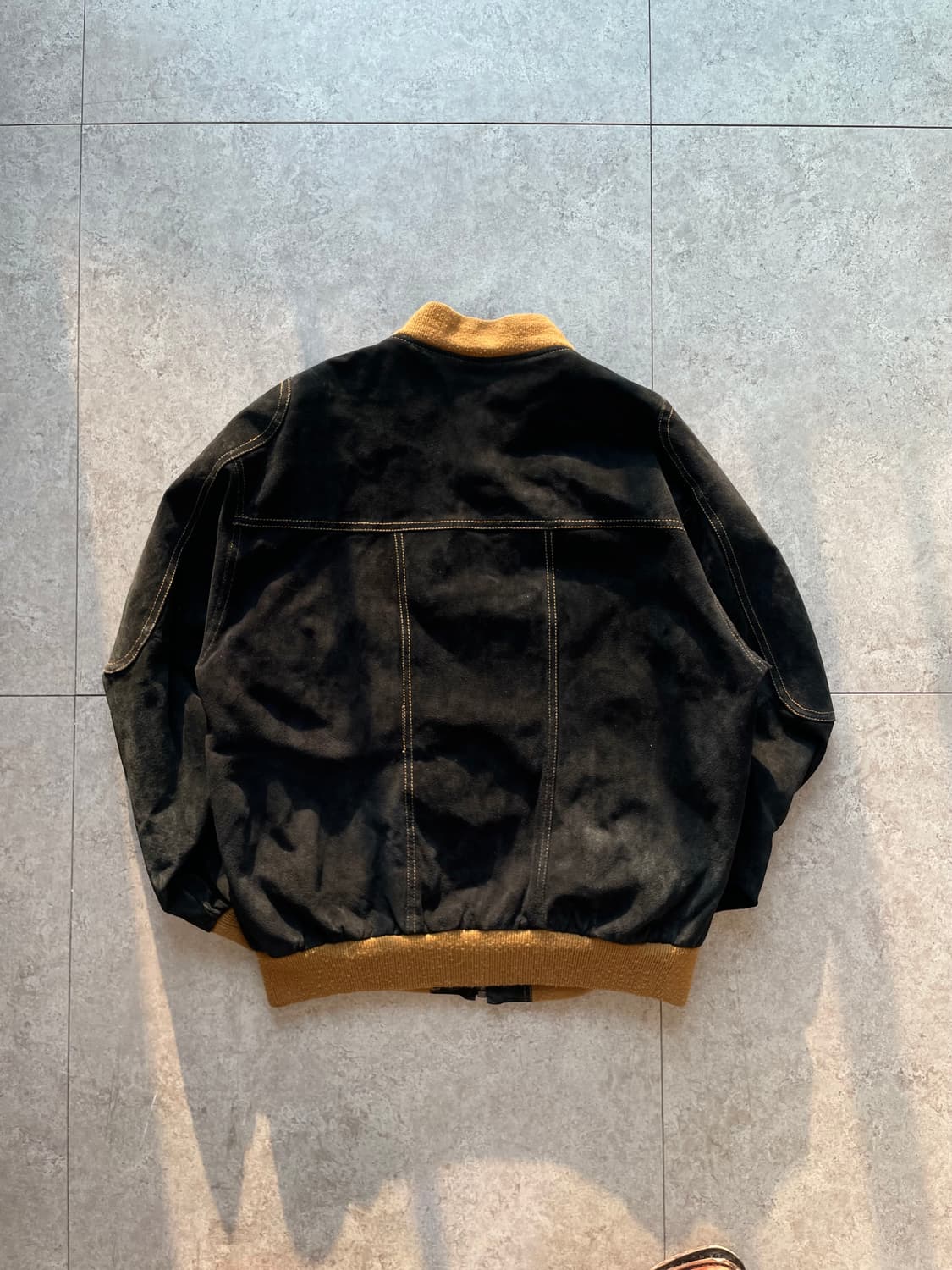 빈티지 스웨이드금장  봄버자켓 상품이미지8