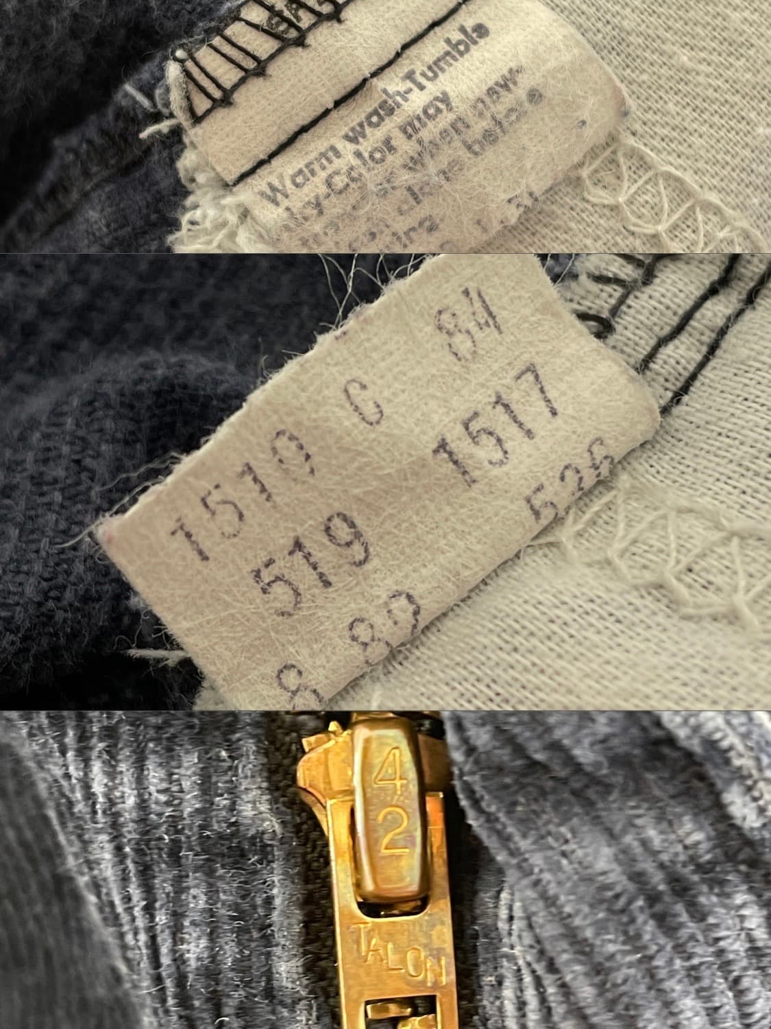 80s Levis Corduroy Pants(Talon) 상품이미지10