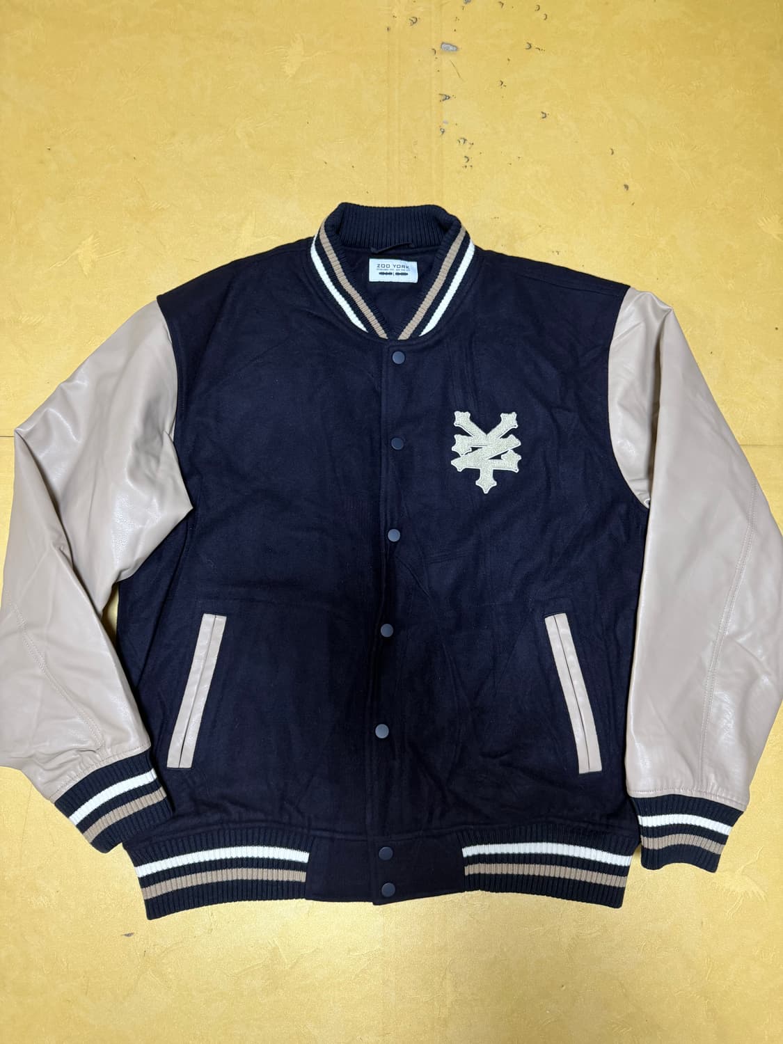 ZOO York NYC 주욕 바시티 스타디움 가죽 자켓 점퍼 100 상품이미지8