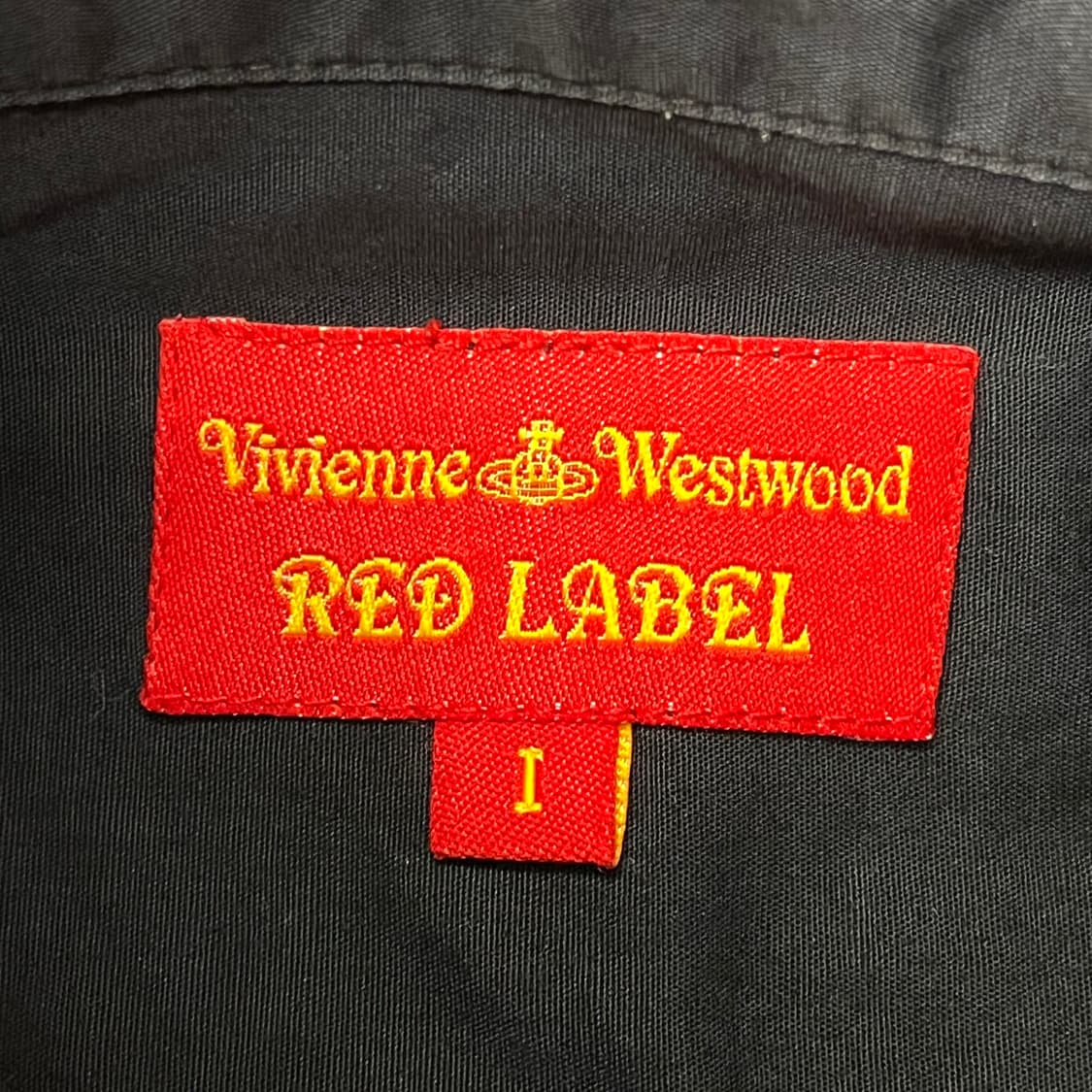 비비안웨스트우드 로고 자수 네이비 셔츠 상품이미지5