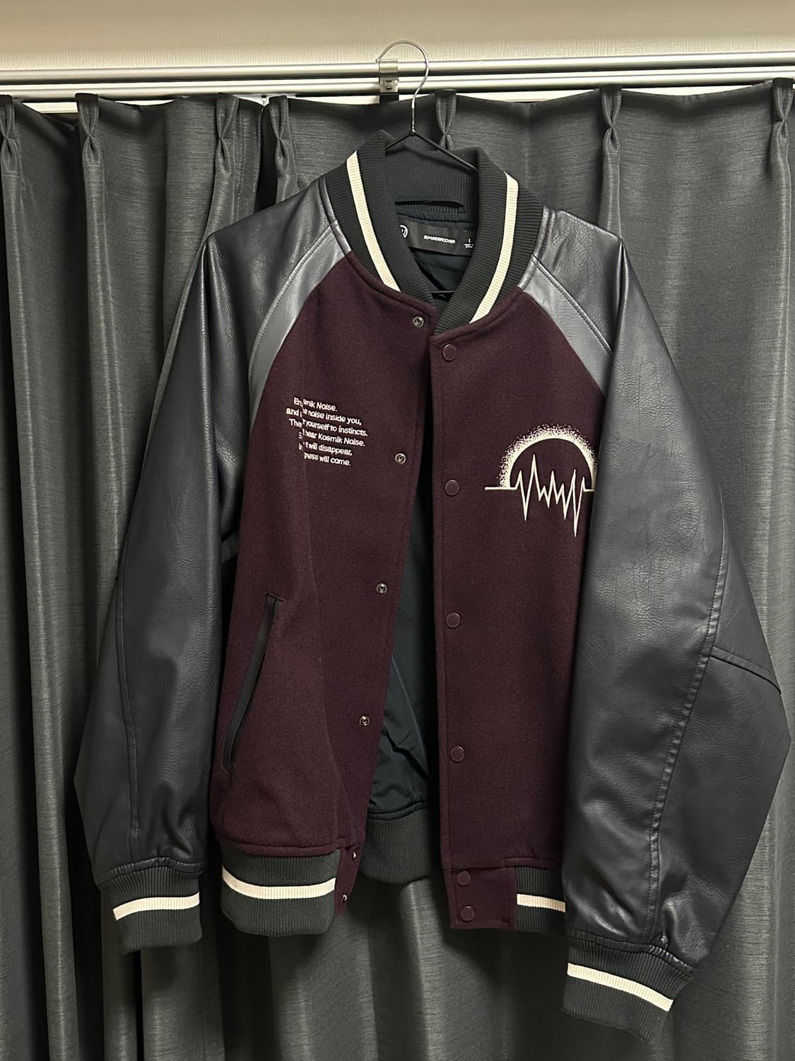 GU x 언더커버 스타디움 점퍼 와인 상품이미지2