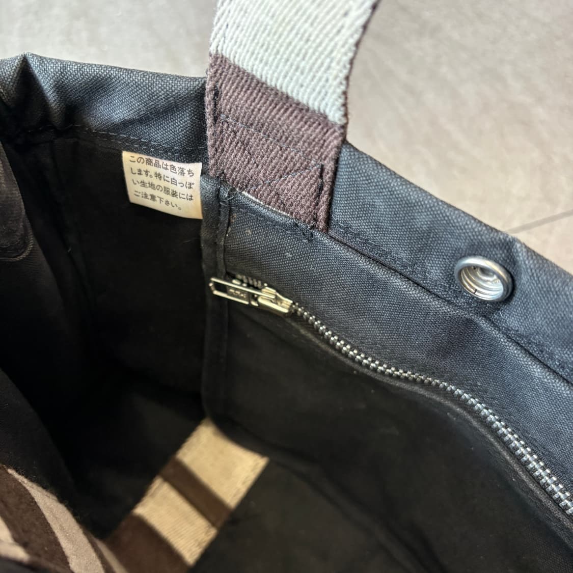 요시다포터 캔버스 블랙 토트백 상품이미지4