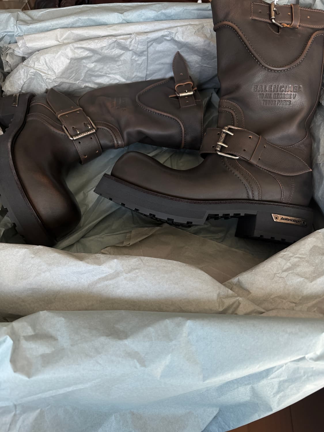 발렌시아가 베놈 미들 부츠 브라운 43 상품이미지1