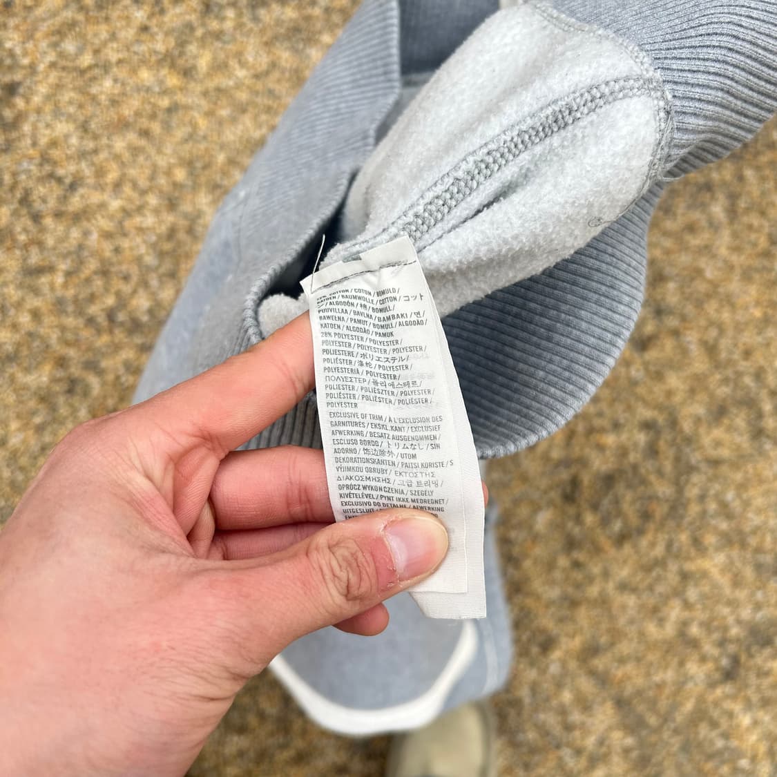 아베크롬비(Abercrombie) 그레이 Y2K 사이드 라인 후드집업 상품이미지5